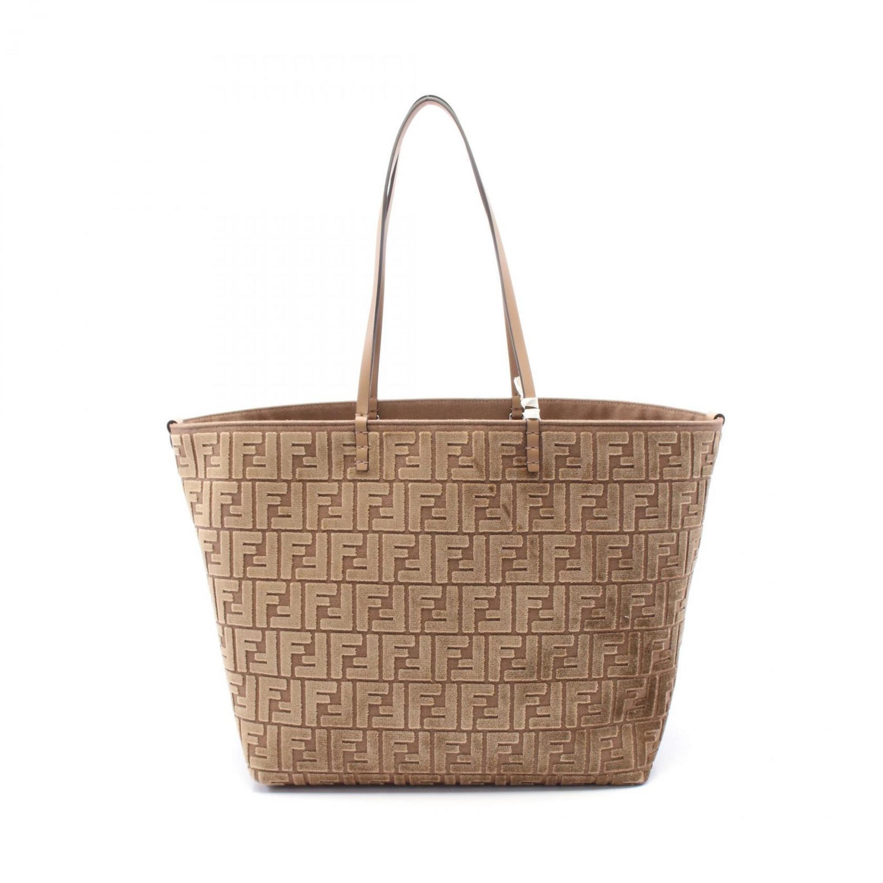 FENDI LARGE ROLL Tote Bag Jacquard Velvet
