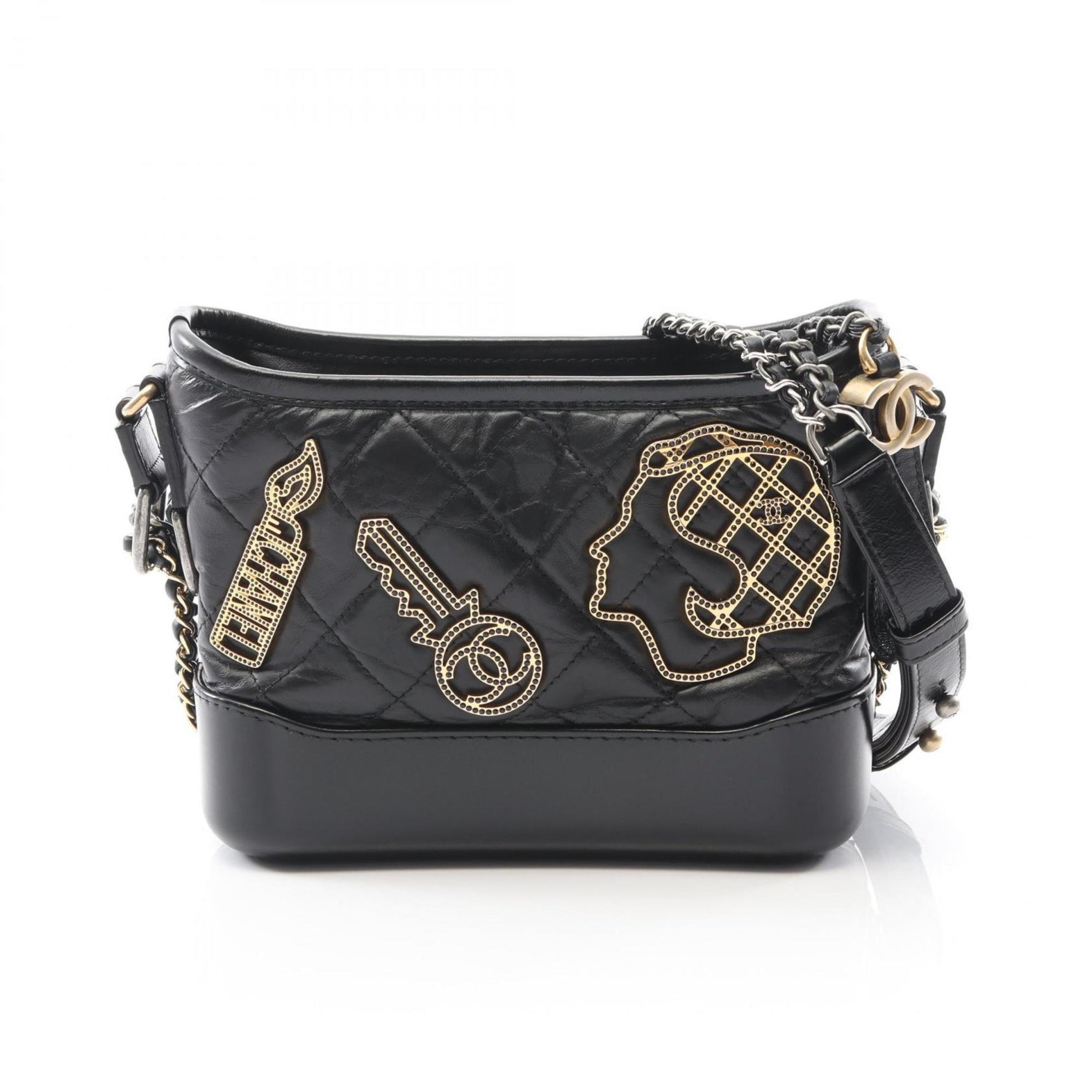 CHANEL Gabrielle de Small Hobo Shoulder Bag, Leather