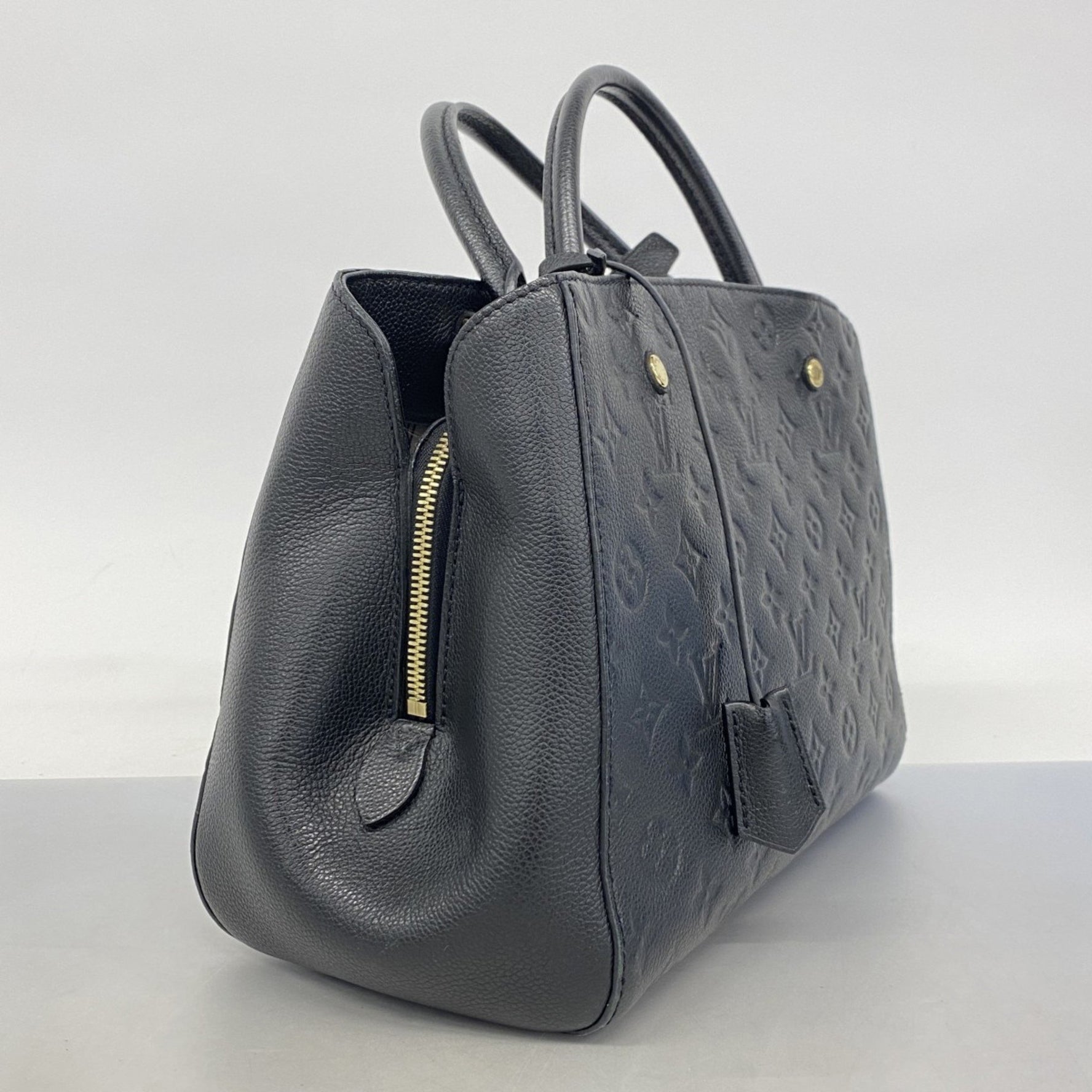 Louis Vuitton Monogram Empreinte Montaigne MM Handbag M41048 Noir Women's