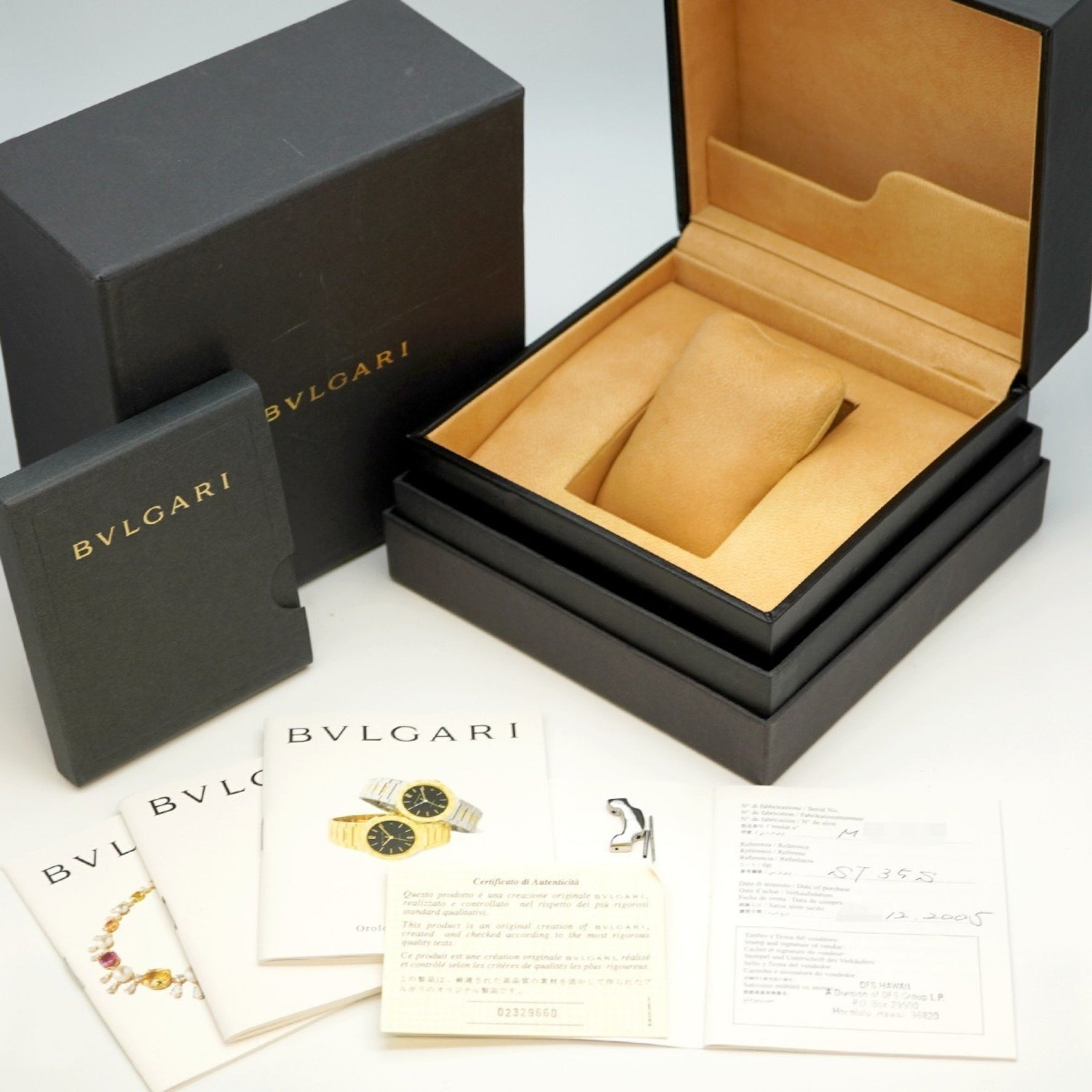 Bvlgari Solotempo ST35S Black Dial Men's Watch