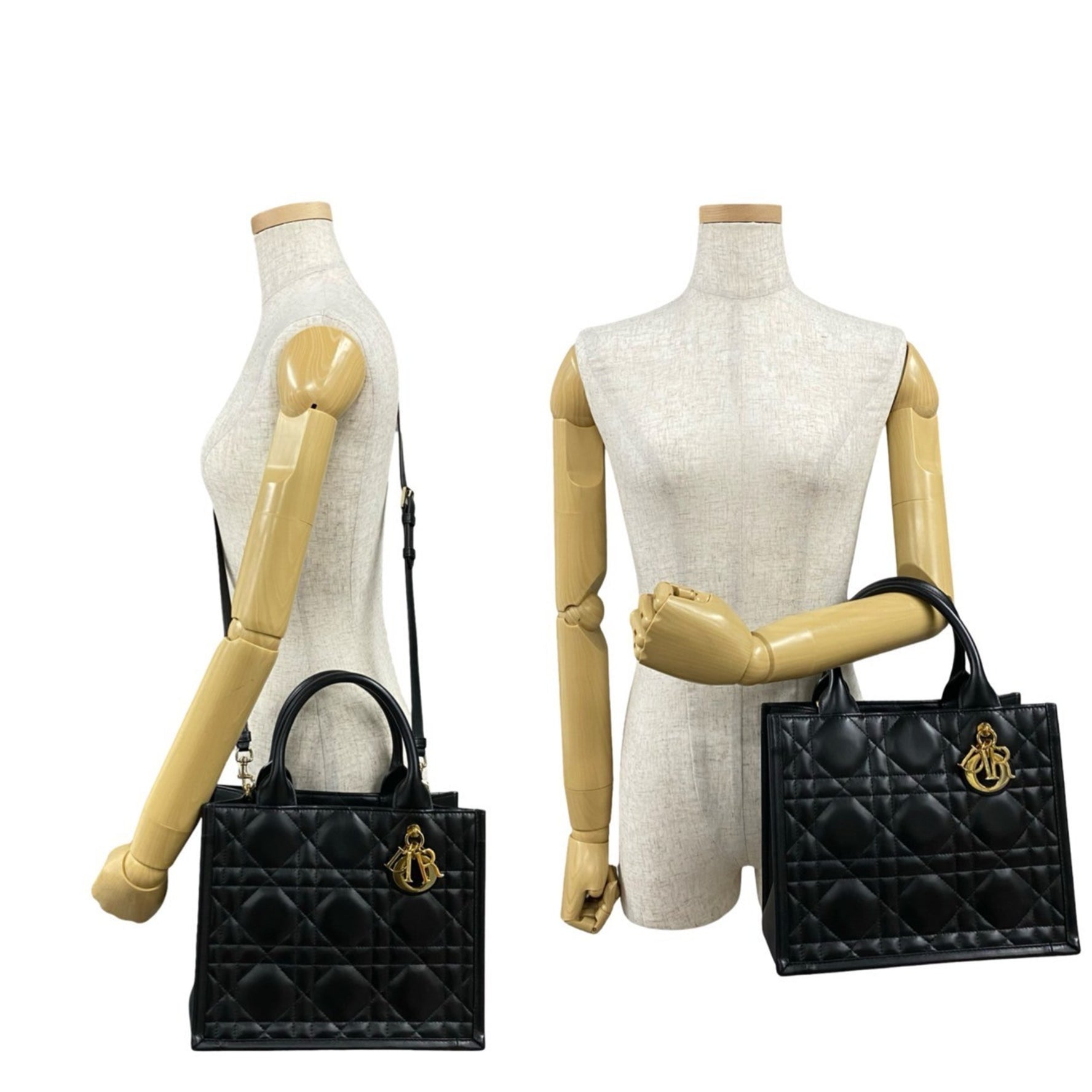 Christian Dior Book Tote in Macrocannage Leather, Handbag/Shoulder Bag