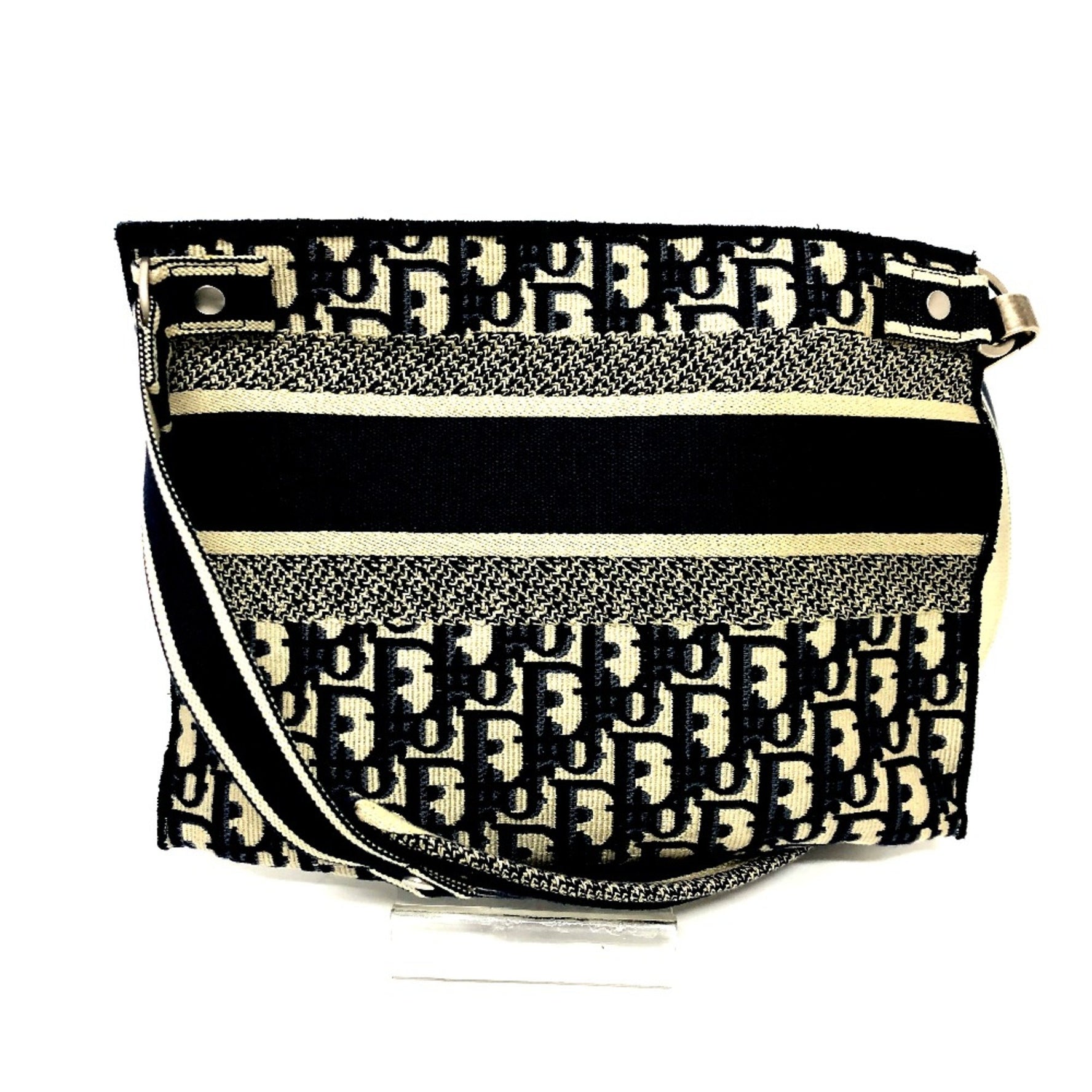 Christian Dior Flat Bag Bag Crossbody Bag Shoulder Bag SilverHardware
