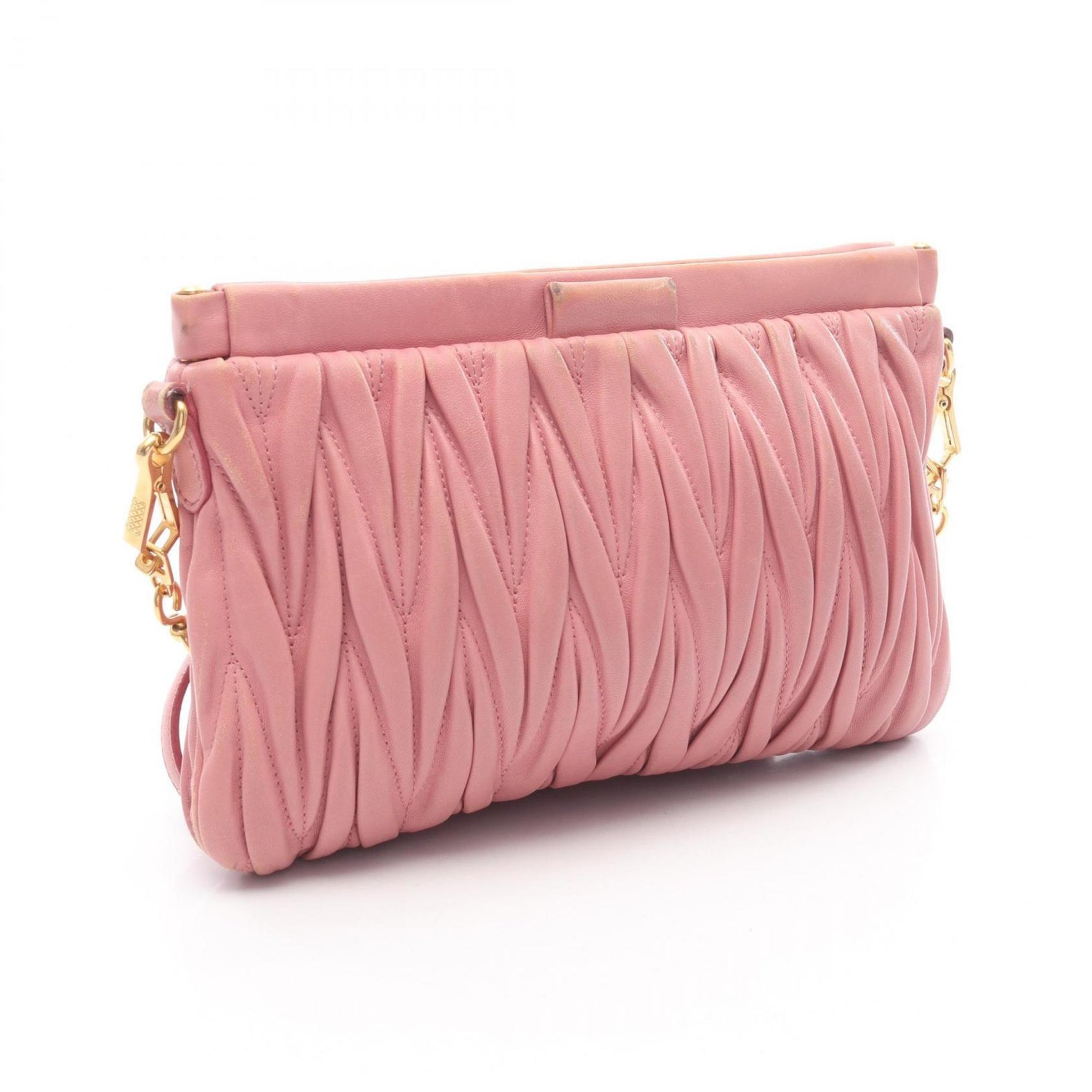 Miu Miu Miu Matelasse Shoulder Bag, Leather