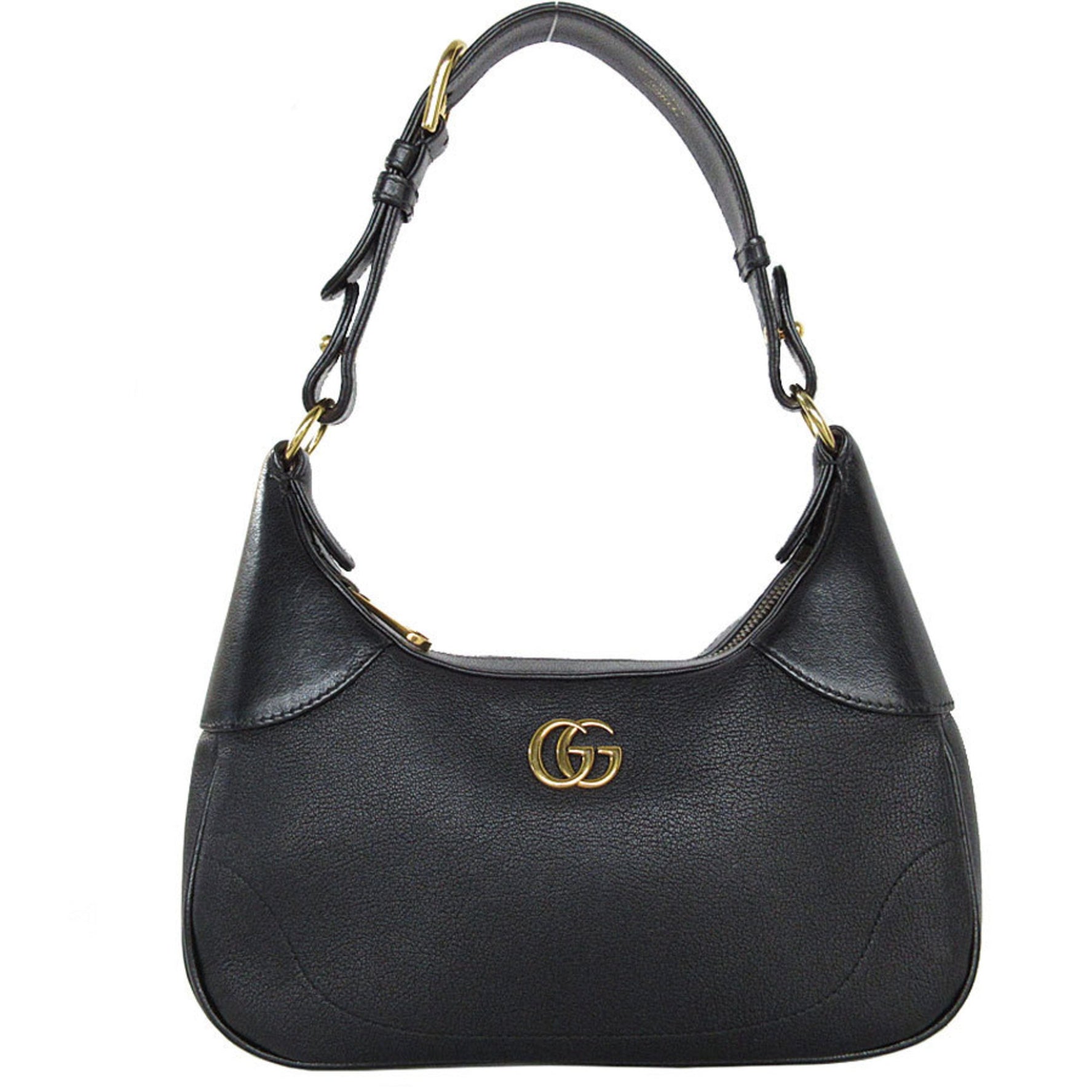 GUCCI Shoulder Bag GG Marmont Leather Gold