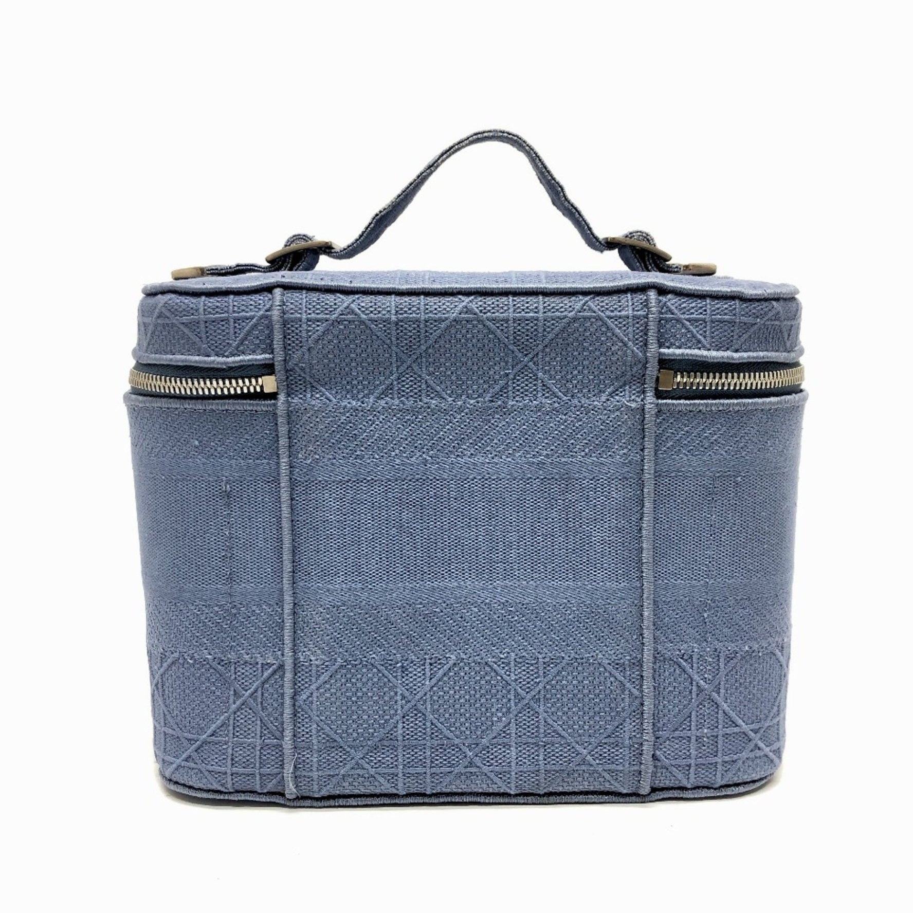 Christian Dior Embroidery Vanity bag SilverHardware