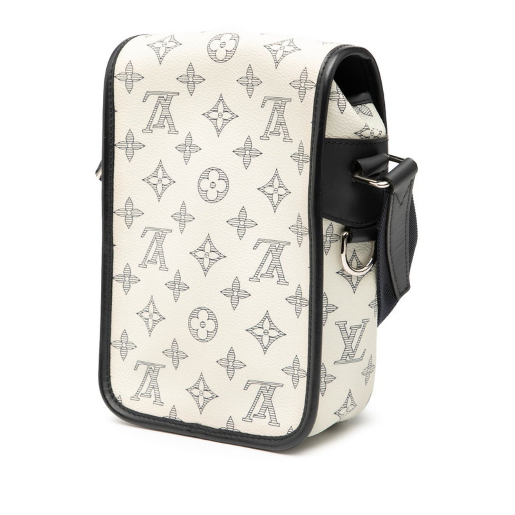 Louis Vuitton Monogram Savannah Messenger BB Chapman Brothers Shoulder Bag White Navy Leather LOUIS VUITTON