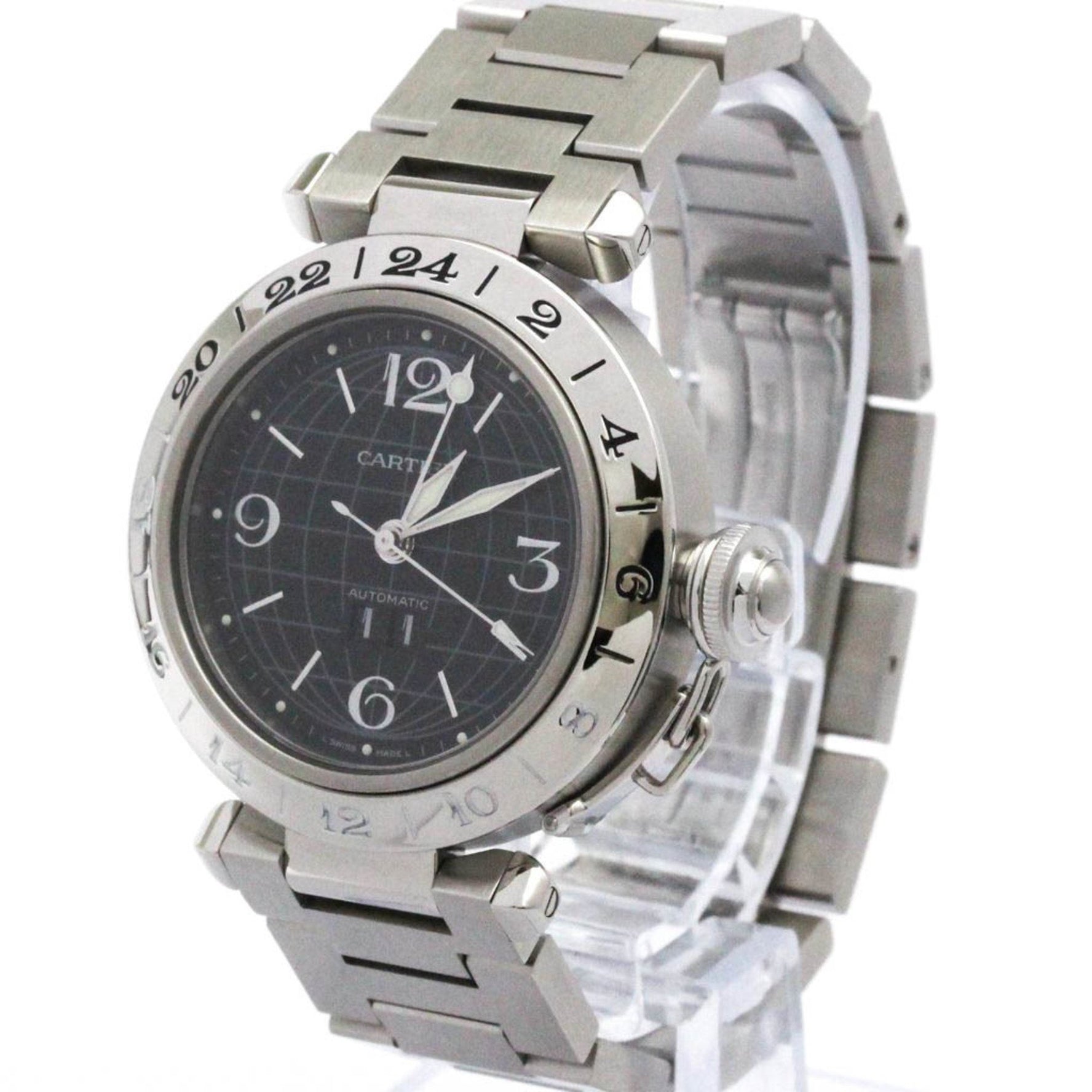 CARTIER Pasha C Meridian Big Date Watch Polished