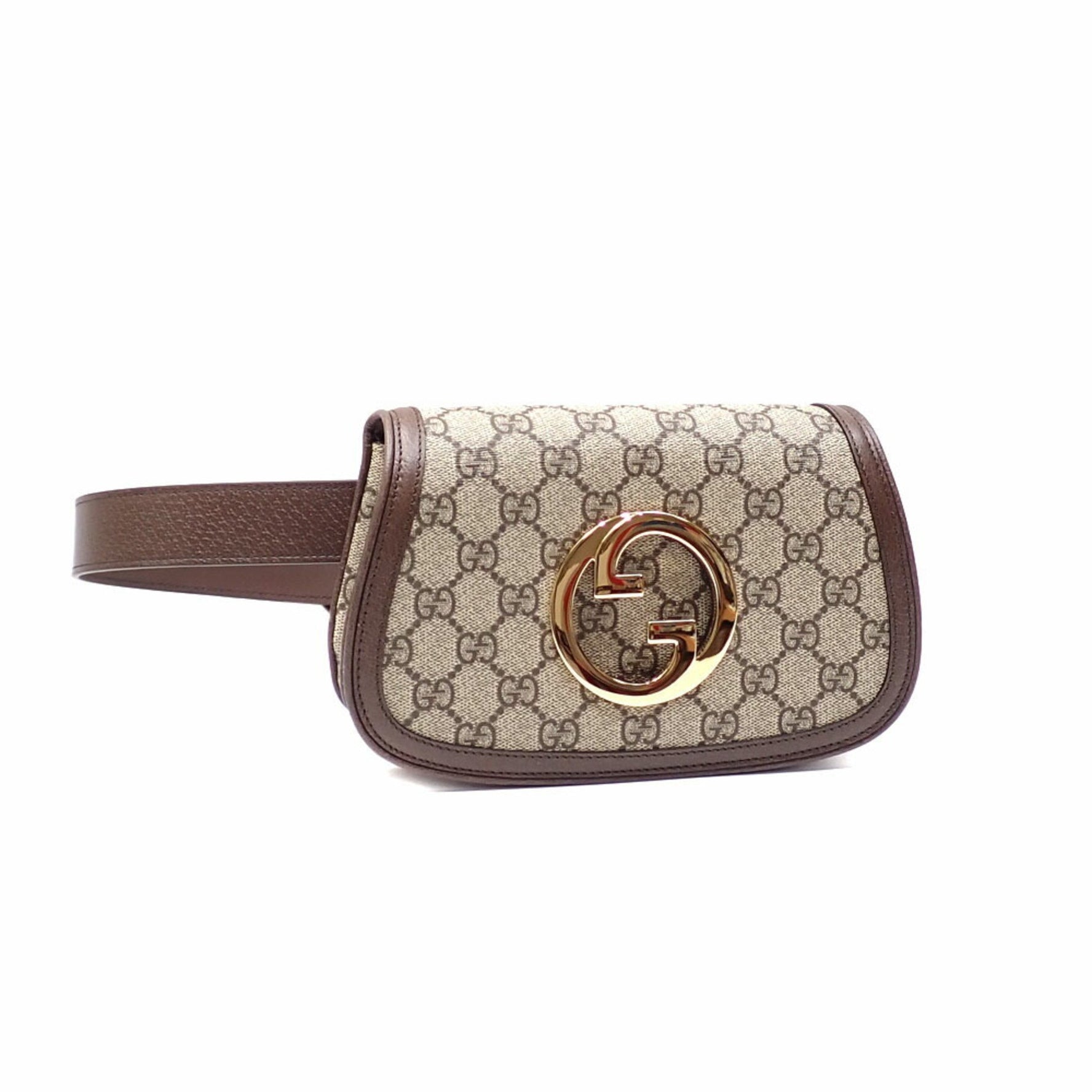 Gucci Blondie Waist Bag, Beige, Brown, PVC, Leather, Unused