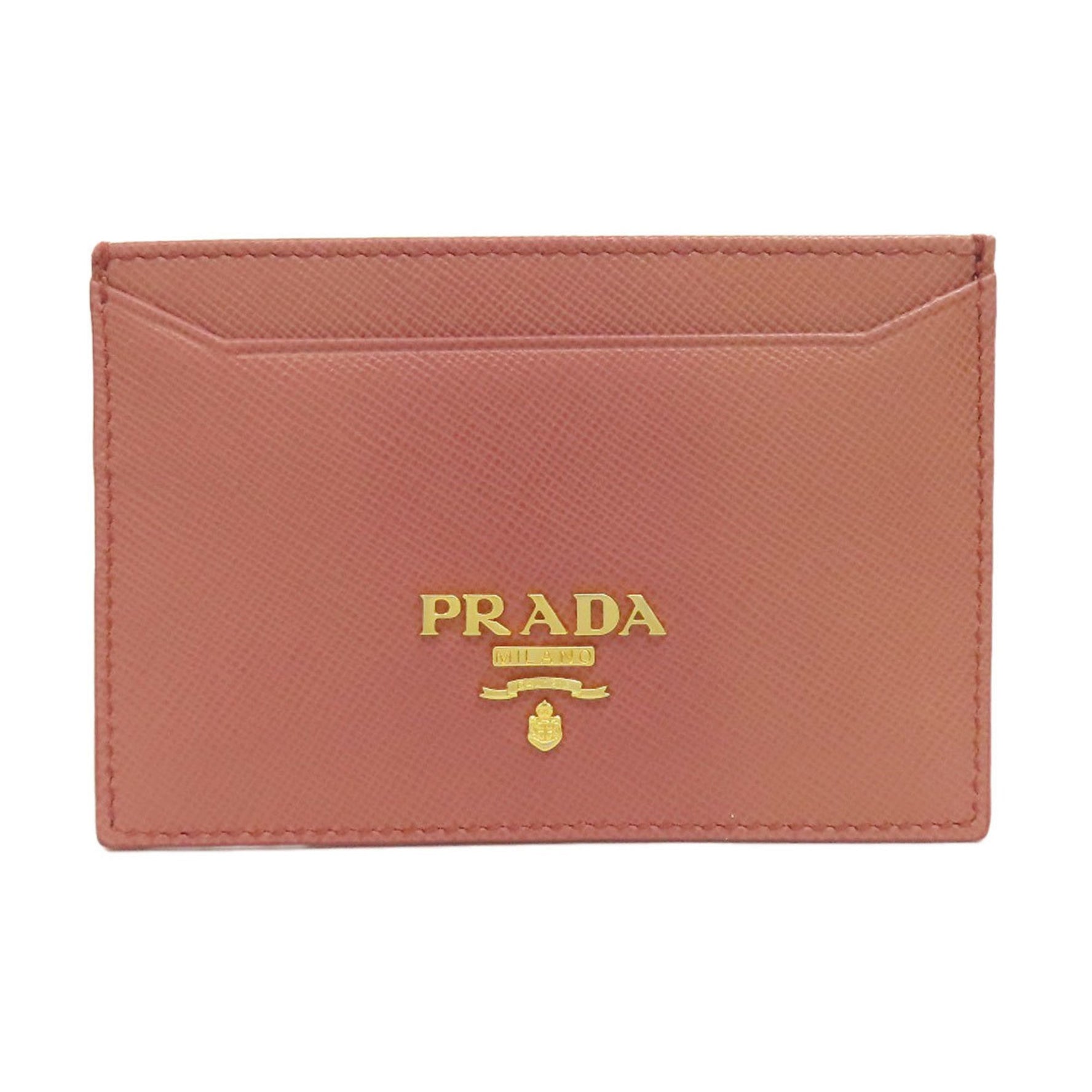 PRADA Saffiano Business Card Holder/Card Case for Women