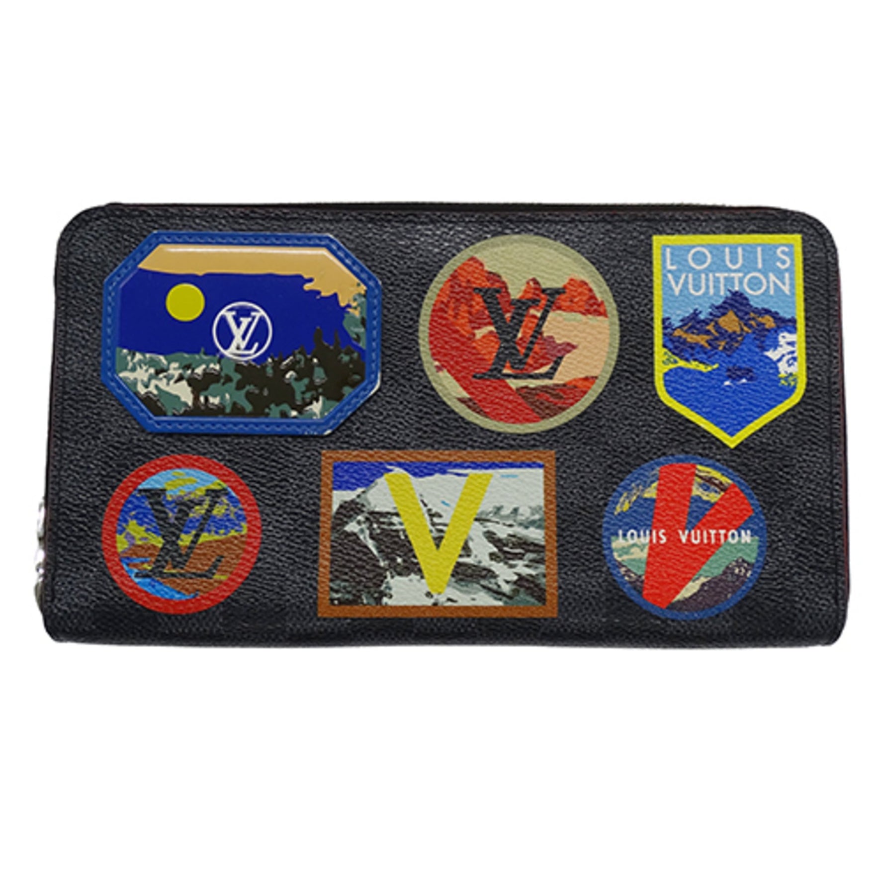 Louis Vuitton Damier Graphite Zippy Organizer Wallet, NM, LV Alps, Large Capacity