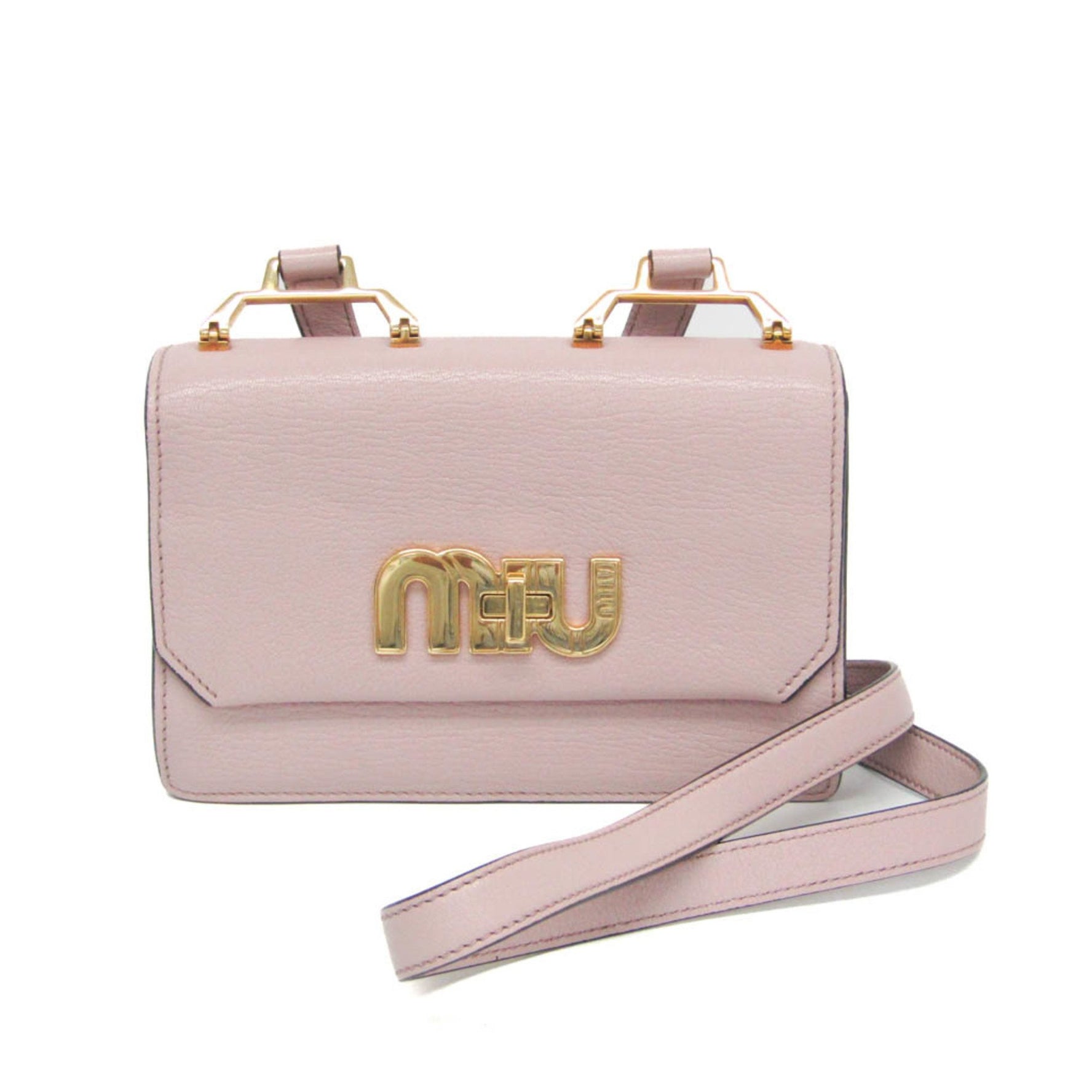 Miu Miu MADRAS Leather Shoulder Bag