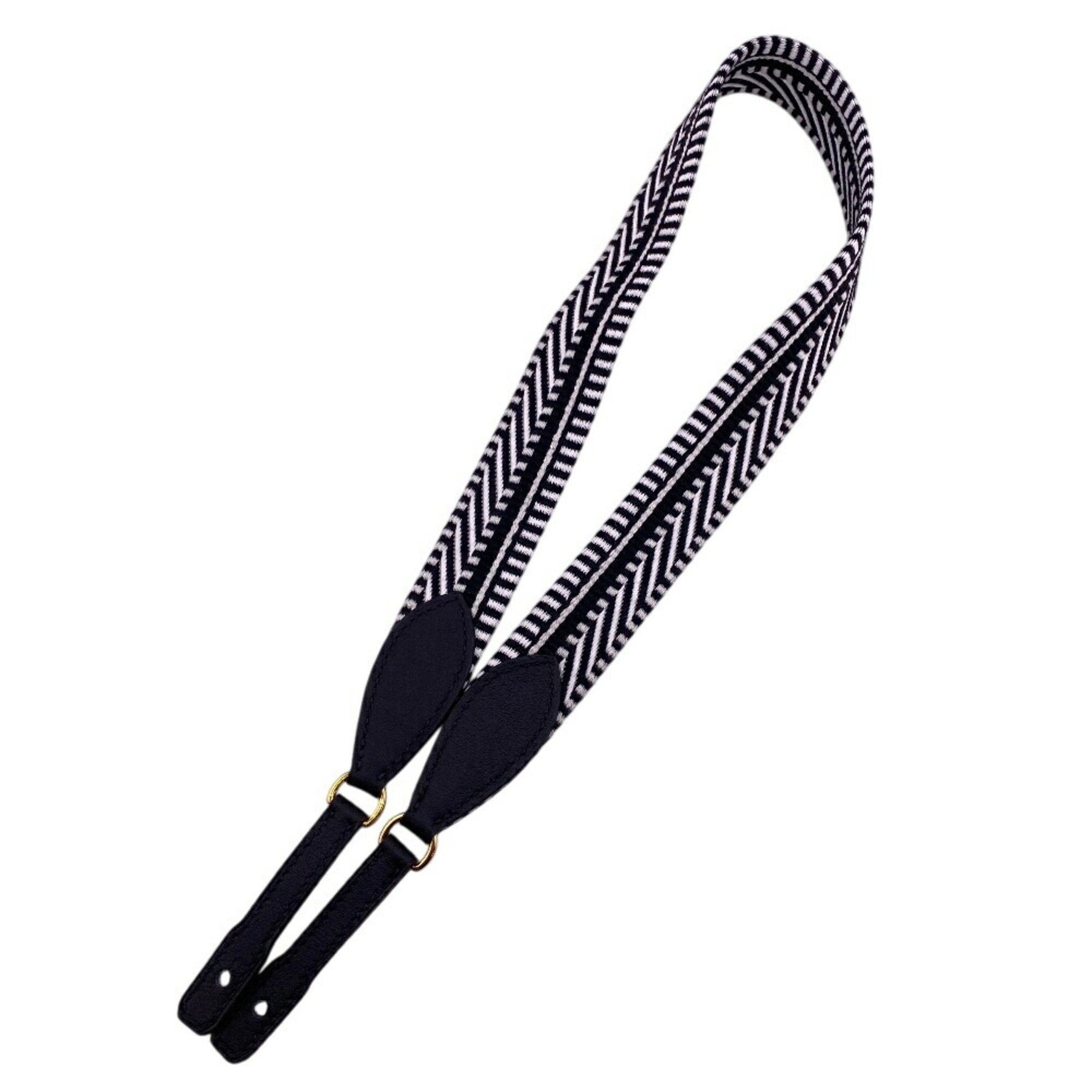 HERMES Bandouliere Sangle Caval Dougo 2023 Shoulder Strap Black