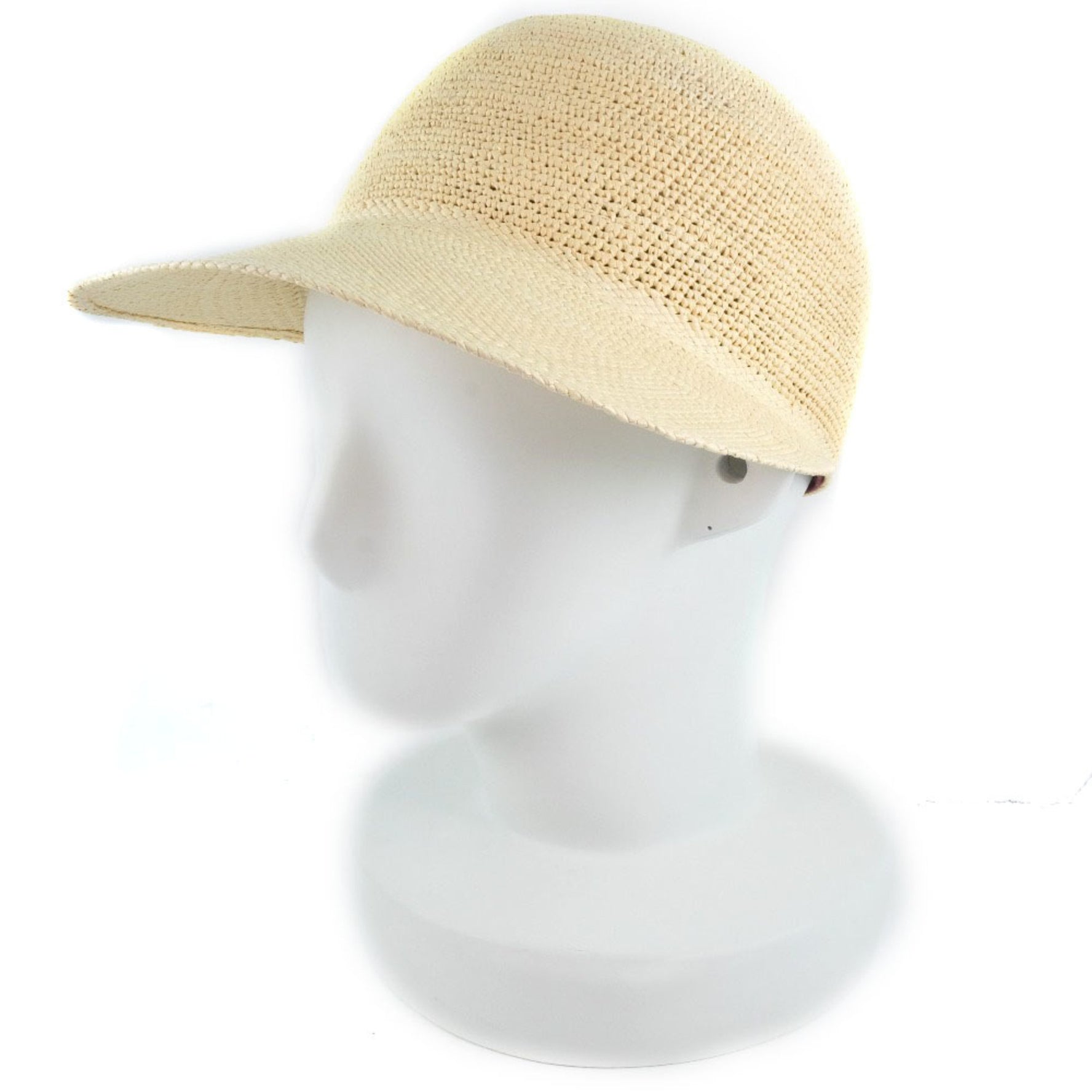 Hermès HERMES Straw Hat, Other Hats, 1858, Straw, Natural Unused