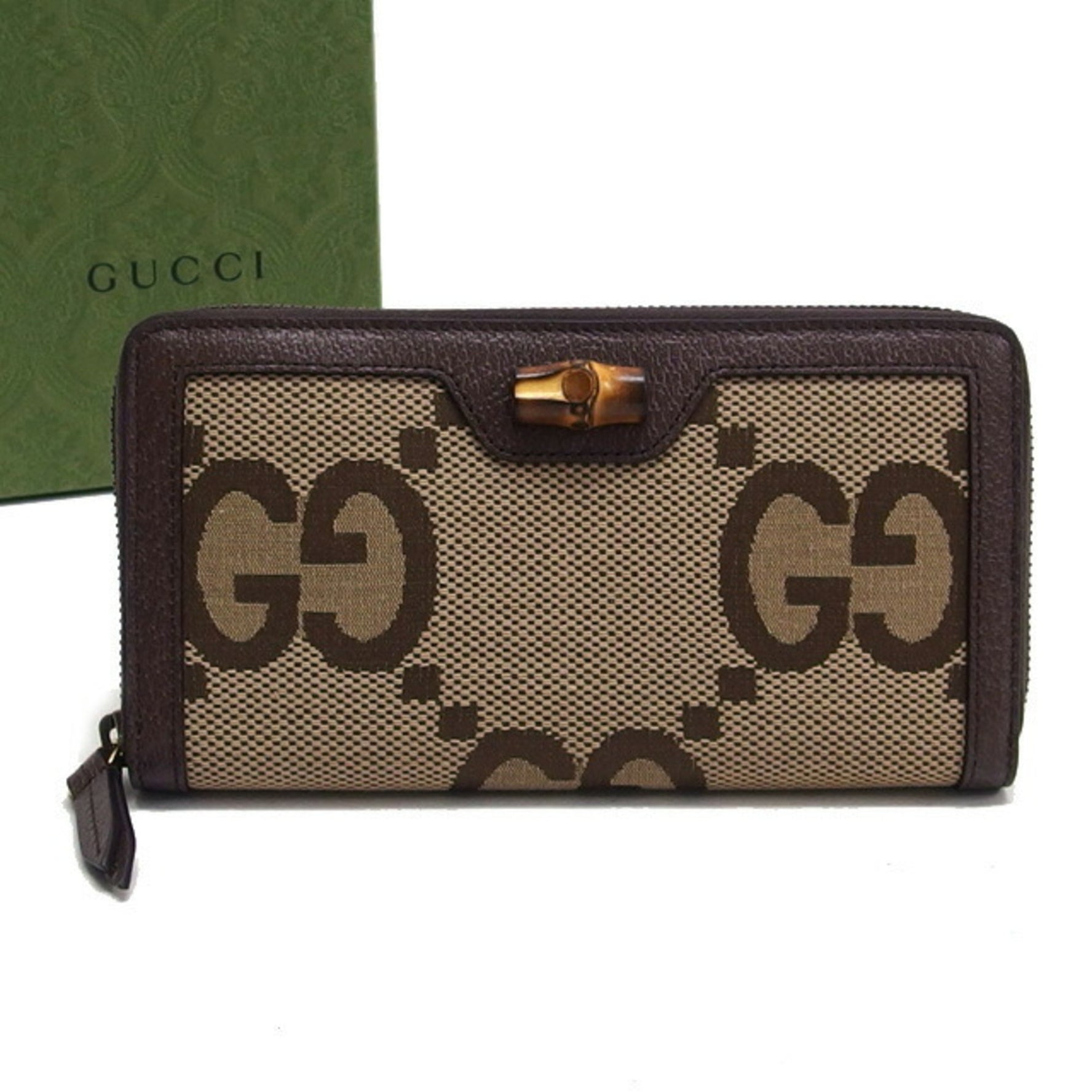 Gucci round long wallet Diana Jumbo GG