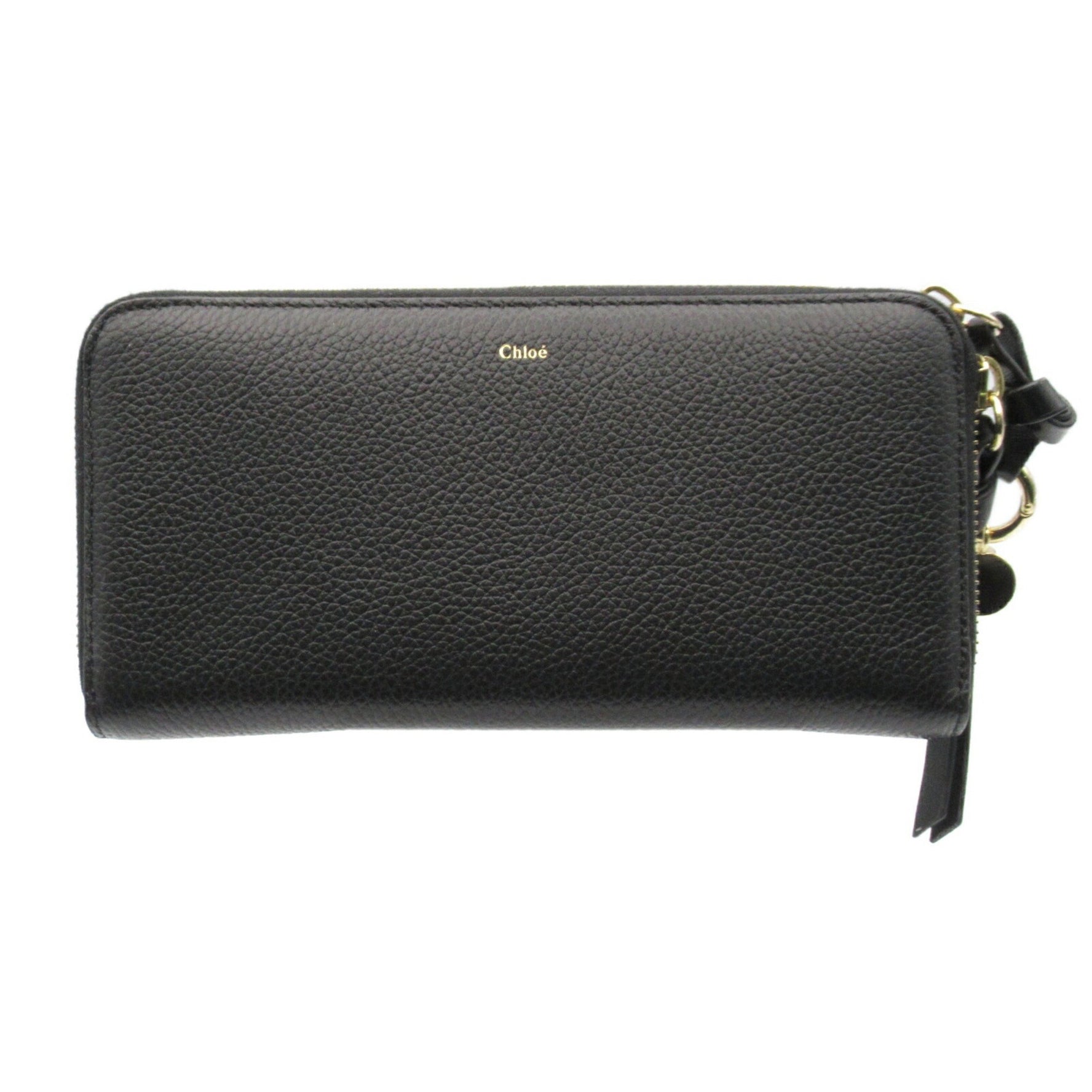 Chloé Chloe Round Long Wallet Leather