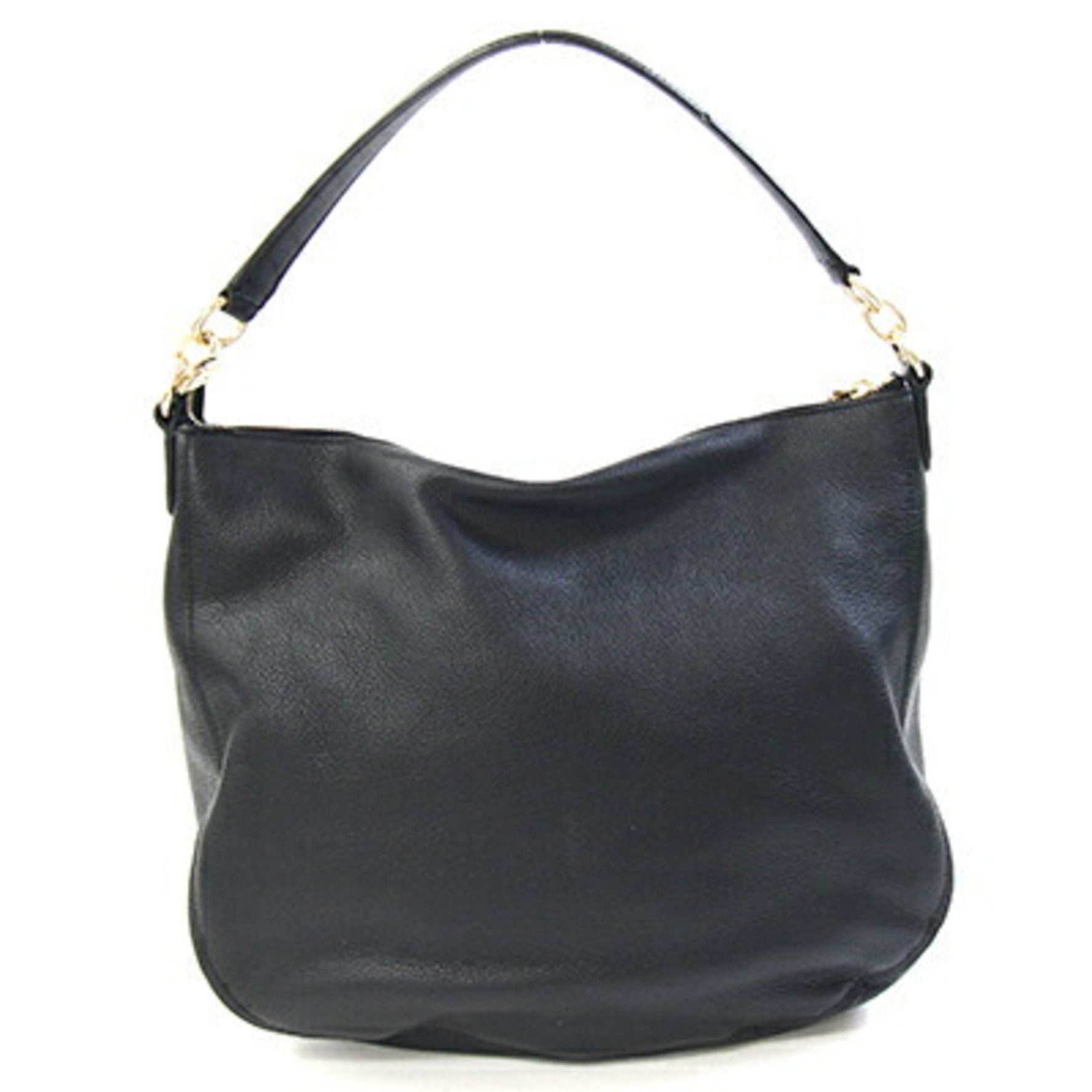 Coach Bag F36762 Black Leather Shoulder Turnlock Women's COACH