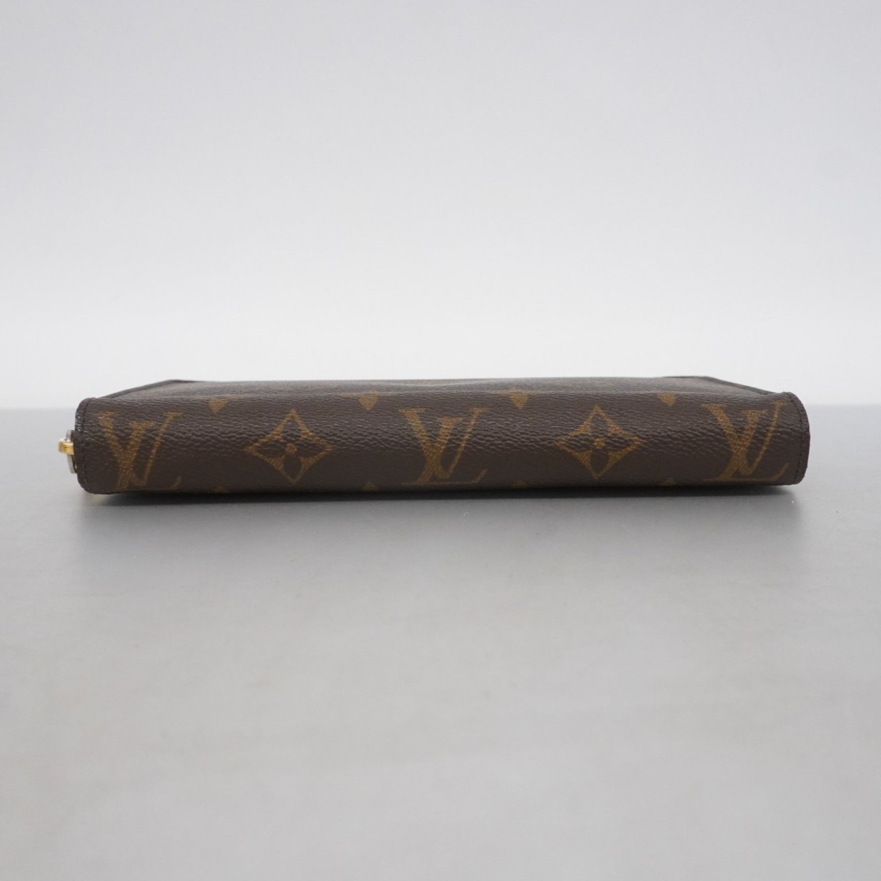 Louis Vuitton Monogram Zippy Wallet Brown Coquelicot