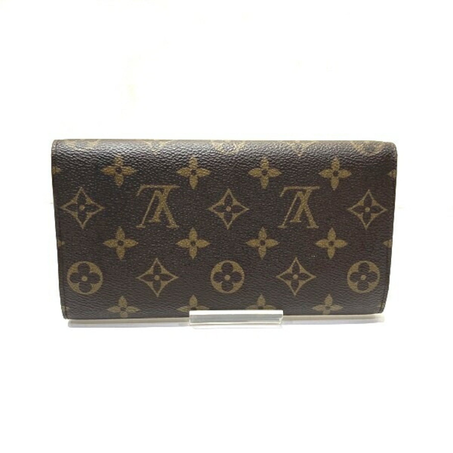 Louis Vuitton Monogram Portefeuille International Tri-fold Wallet Long Men's