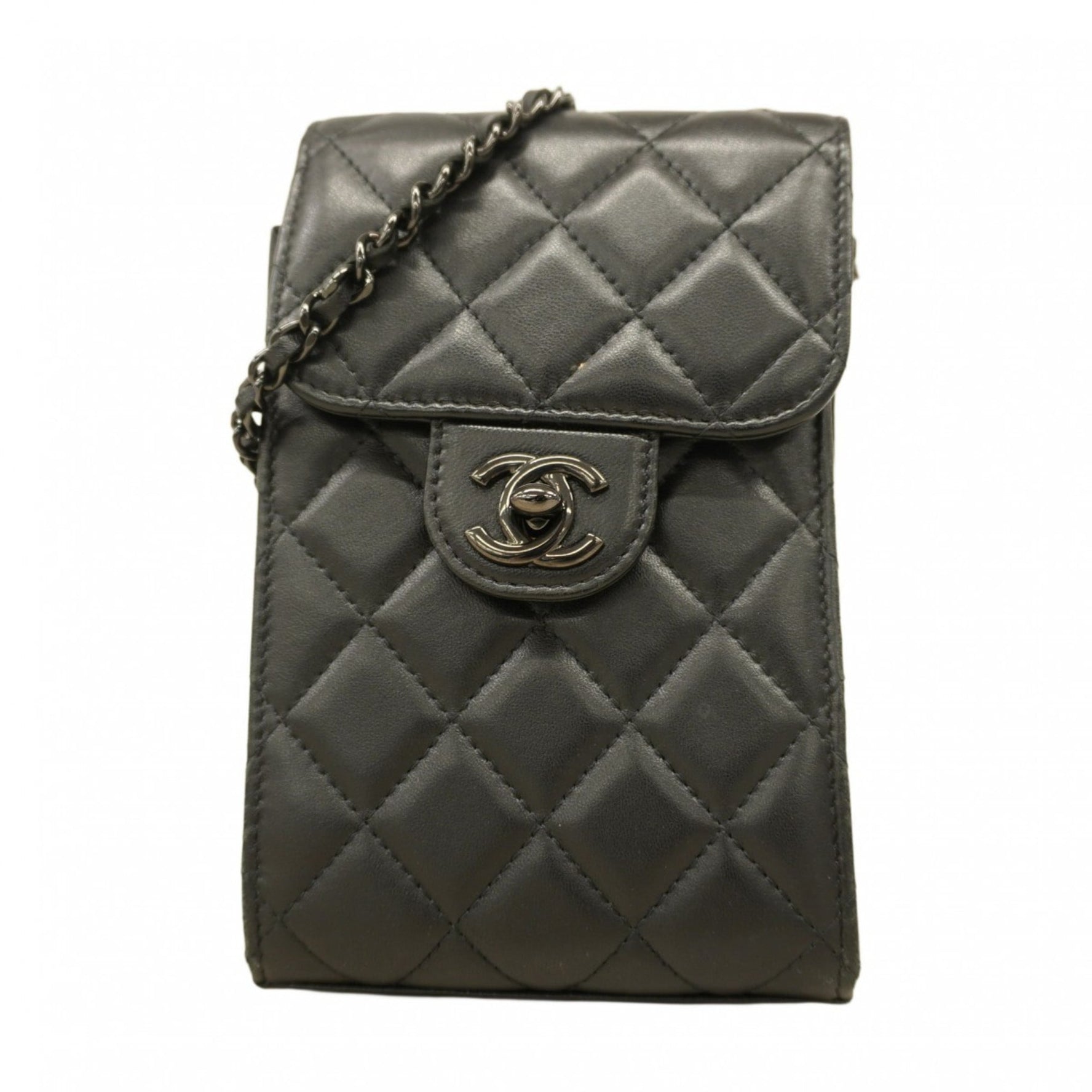 Chanel Matelasse Shoulder Bag with Chain, Lambskin