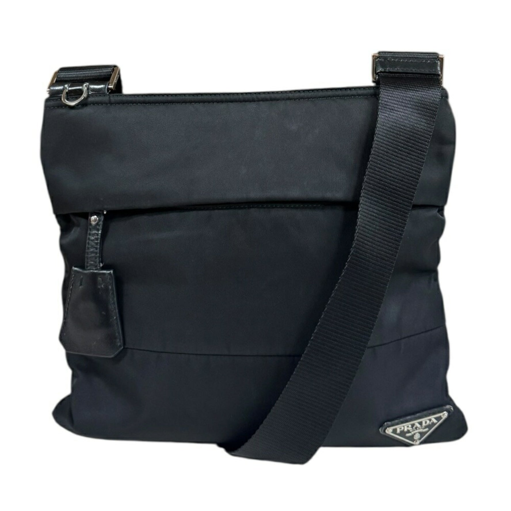 Prada Shoulder Bag Nylon BT0741 Black Unisex PRADA