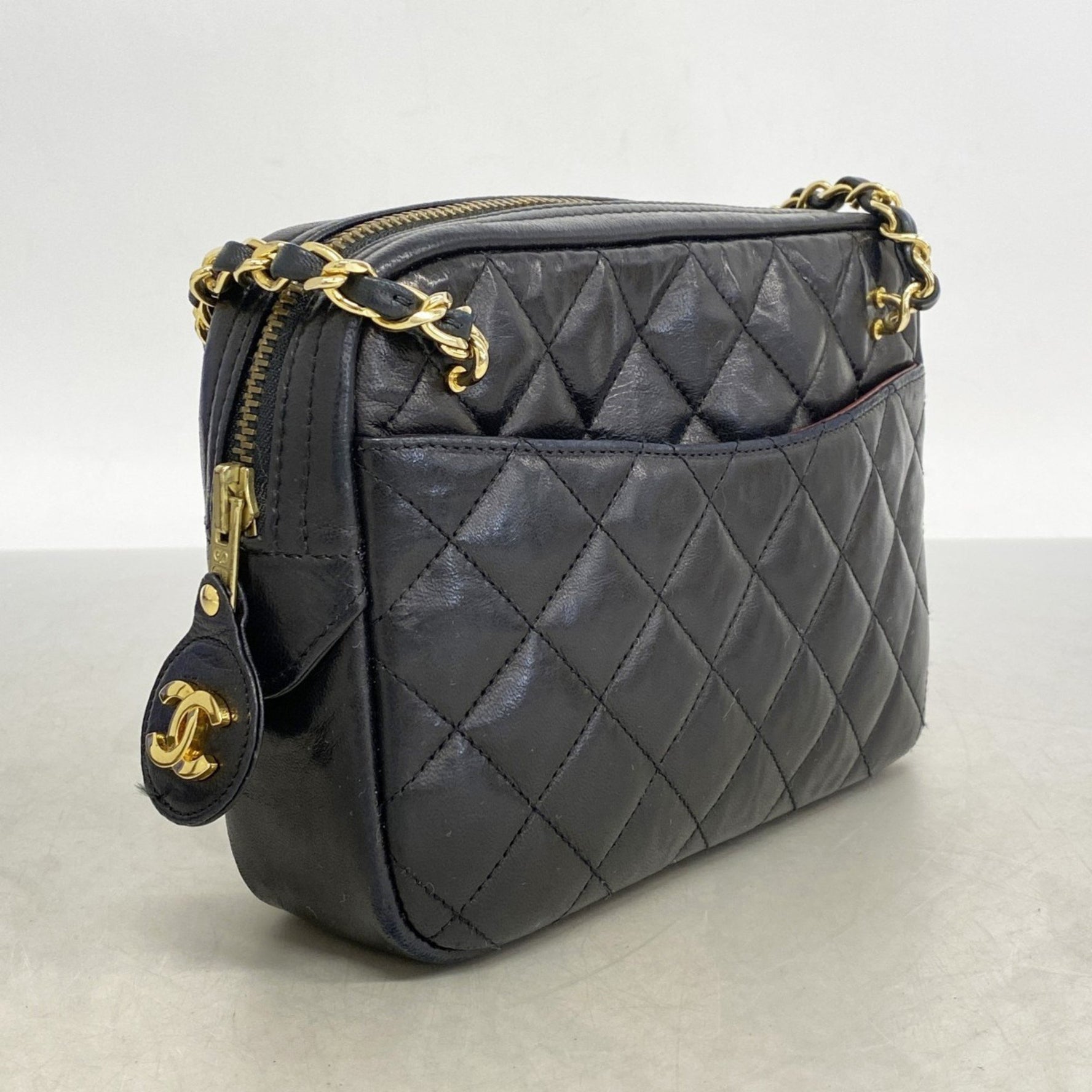 Chanel Matelasse Shoulder Bag with Chain Bag, Lambskin