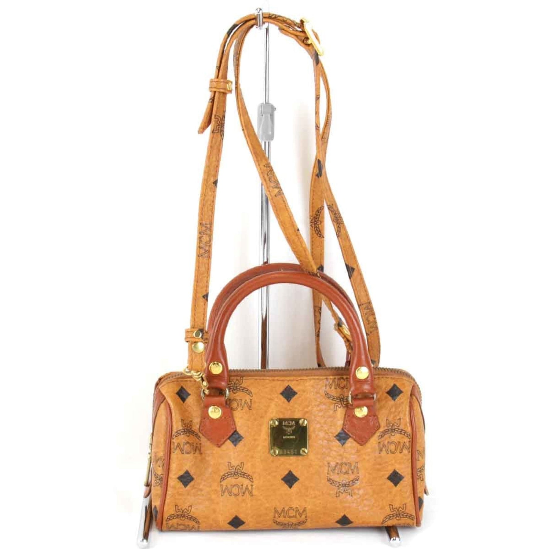 MCM Boston Shoulder Bag Leather