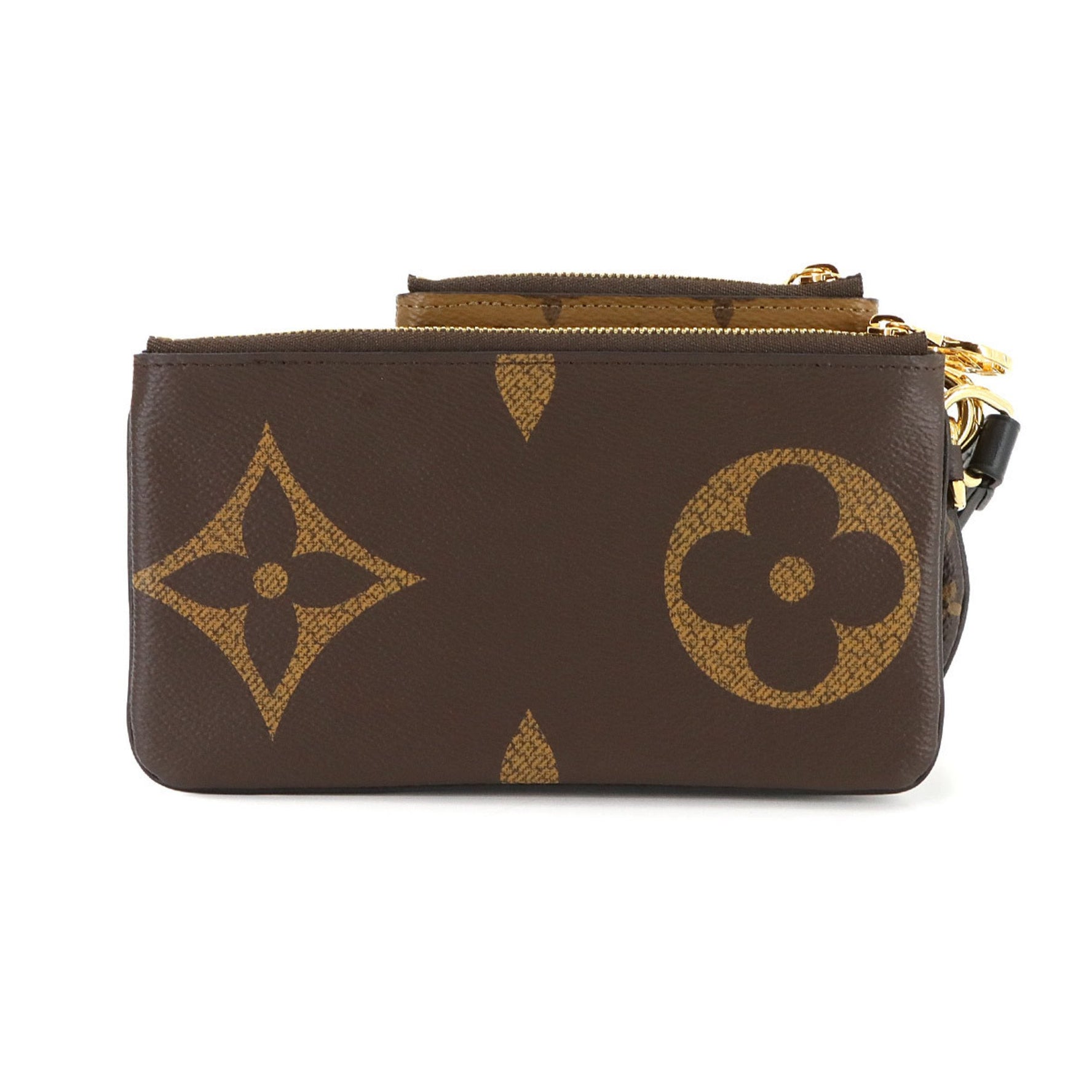 Louis Vuitton Monogram Giant Pochette Trio Pouch, Brown