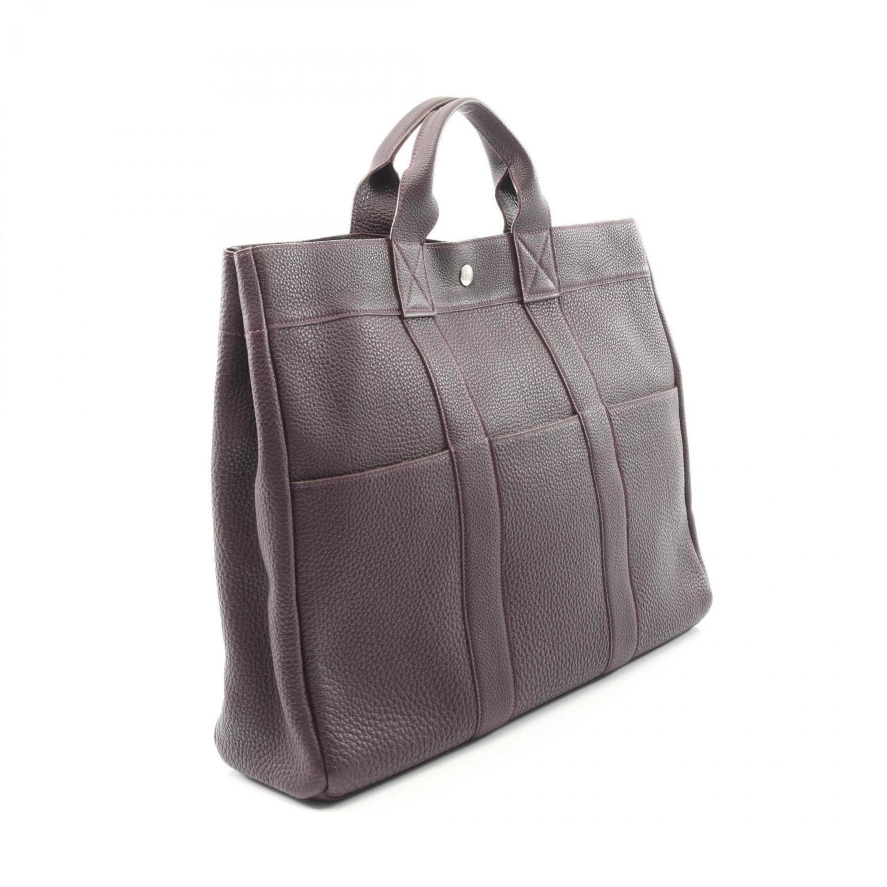 Hermes Hermès Four Tou MM Tote Bag, Leather Togo, Purple