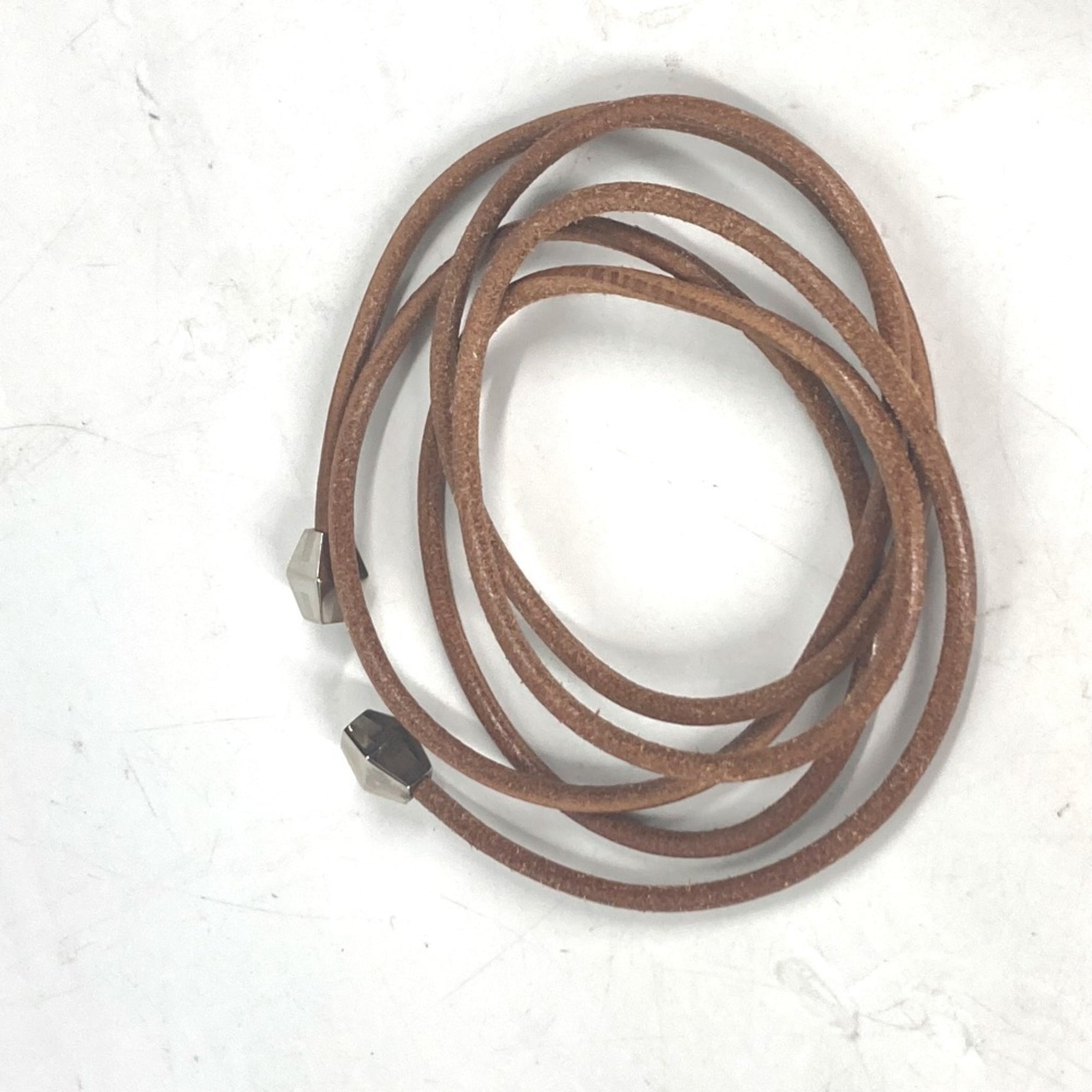 HERMES Cord Belt Leather