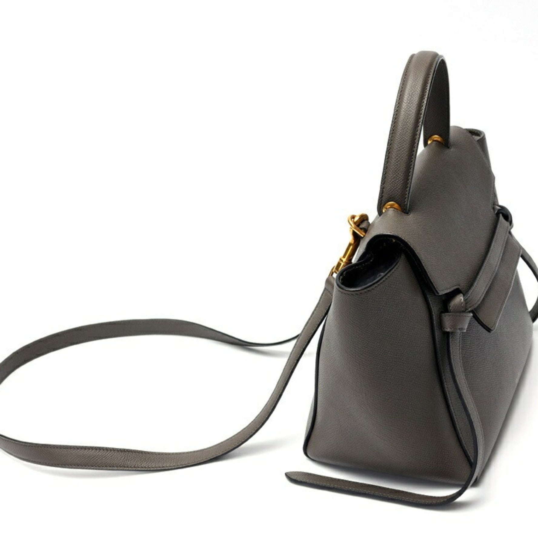 CELINE Belt Bag Micro Grained Calfskin Grey