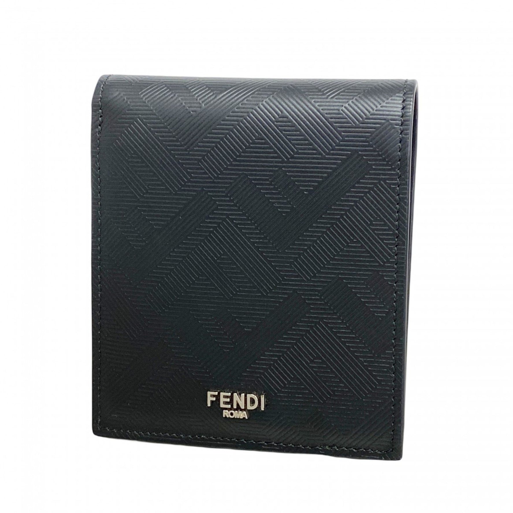 Fendi Shadow Leather Wallet in Black for Men