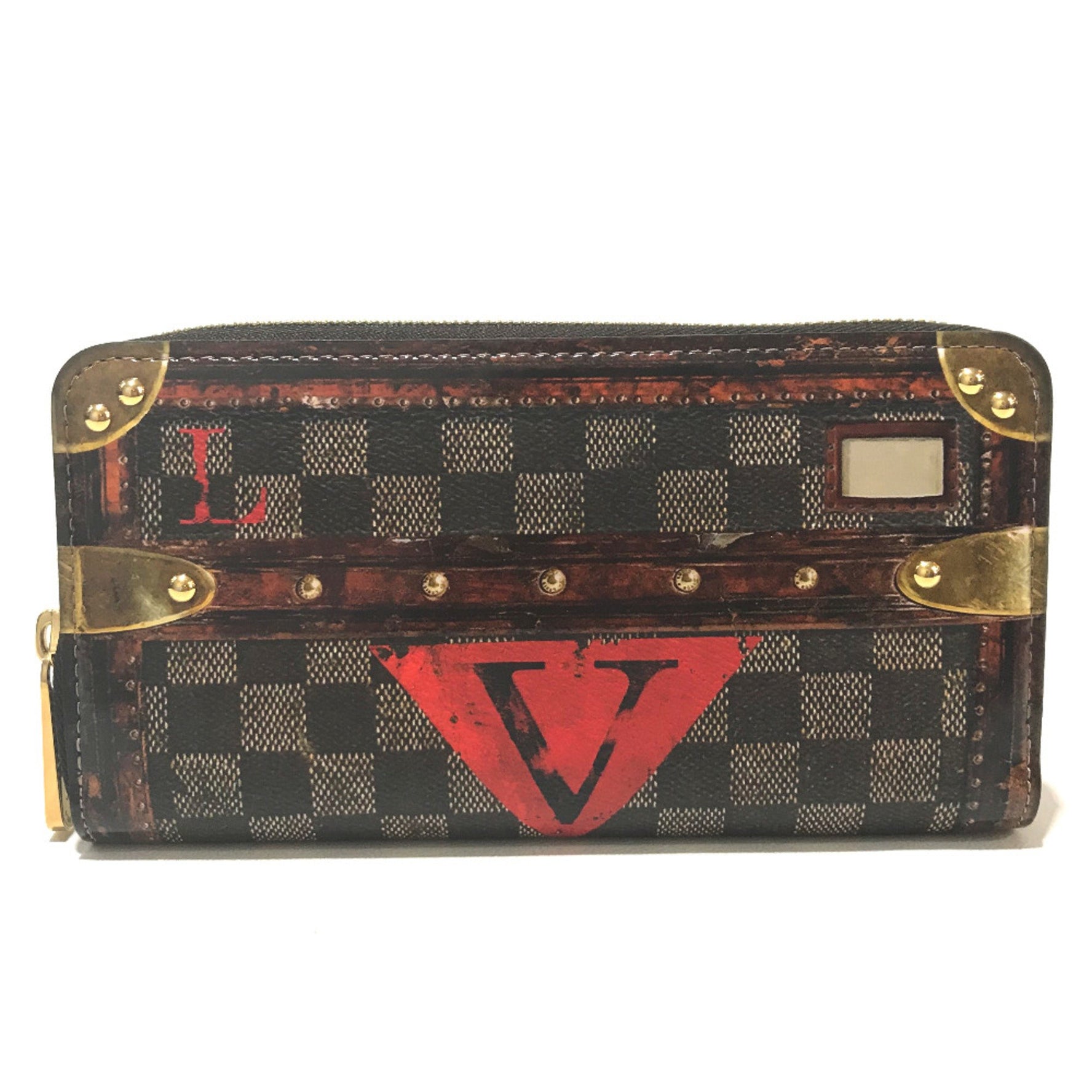 Louis Vuitton Transform do Damier Zip Around Long Wallet Ebene