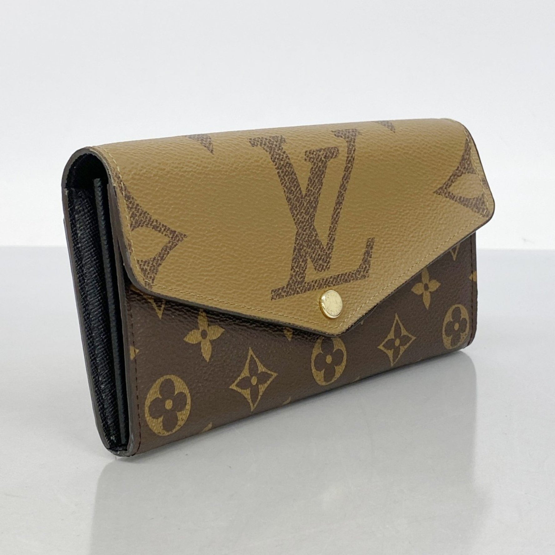 Louis Vuitton Monogram Giant Reverse Long Wallet, Portefeuille Sarah