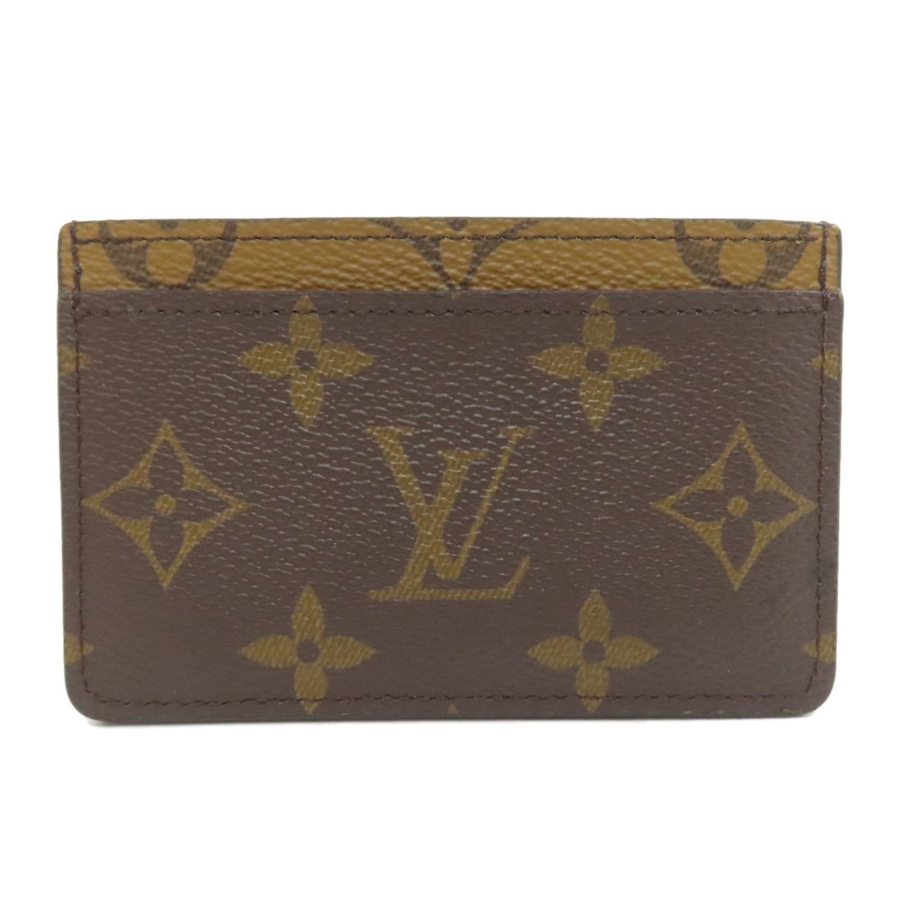 Louis Vuitton M69161 Porte Carte Sample Business Card Holder/Card Case Monogram Reverse Women's LOUIS VUITTON