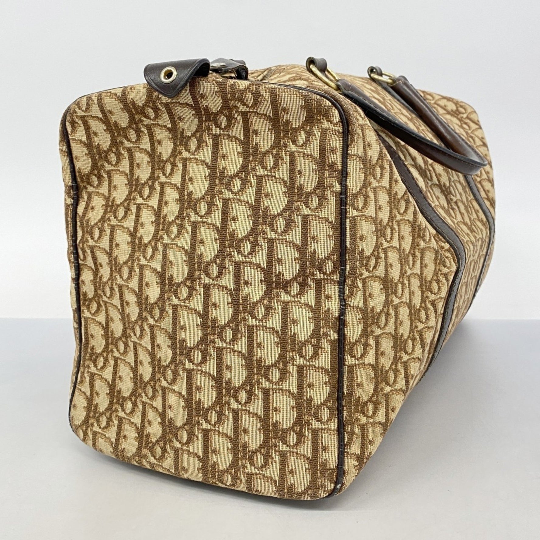 Christian Dior Trotter Canvas Boston Bag, Men's and