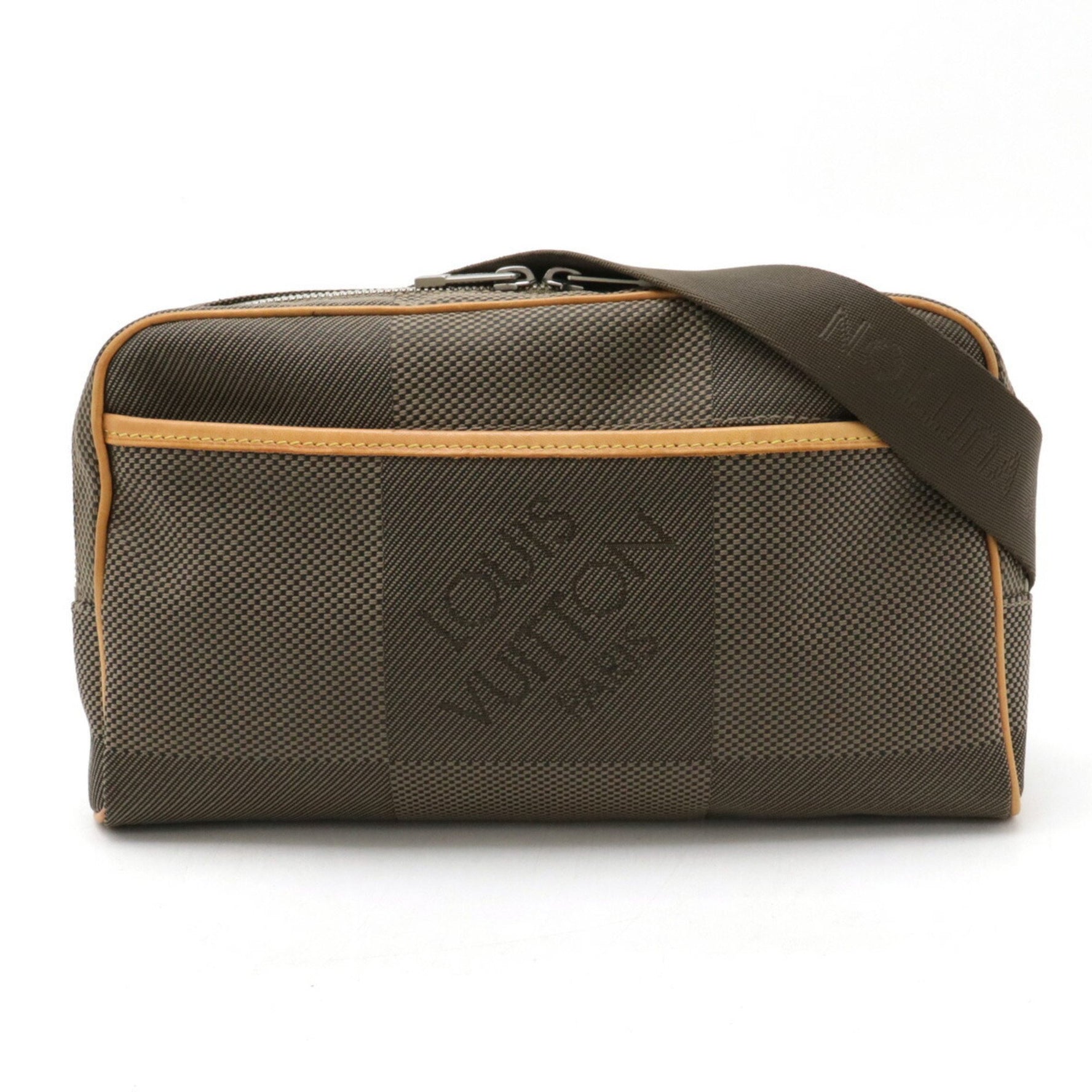 LOUIS VUITTON Damier Geant Acrobat Body Bag Waist Canvas Leather Tail Khaki M93619