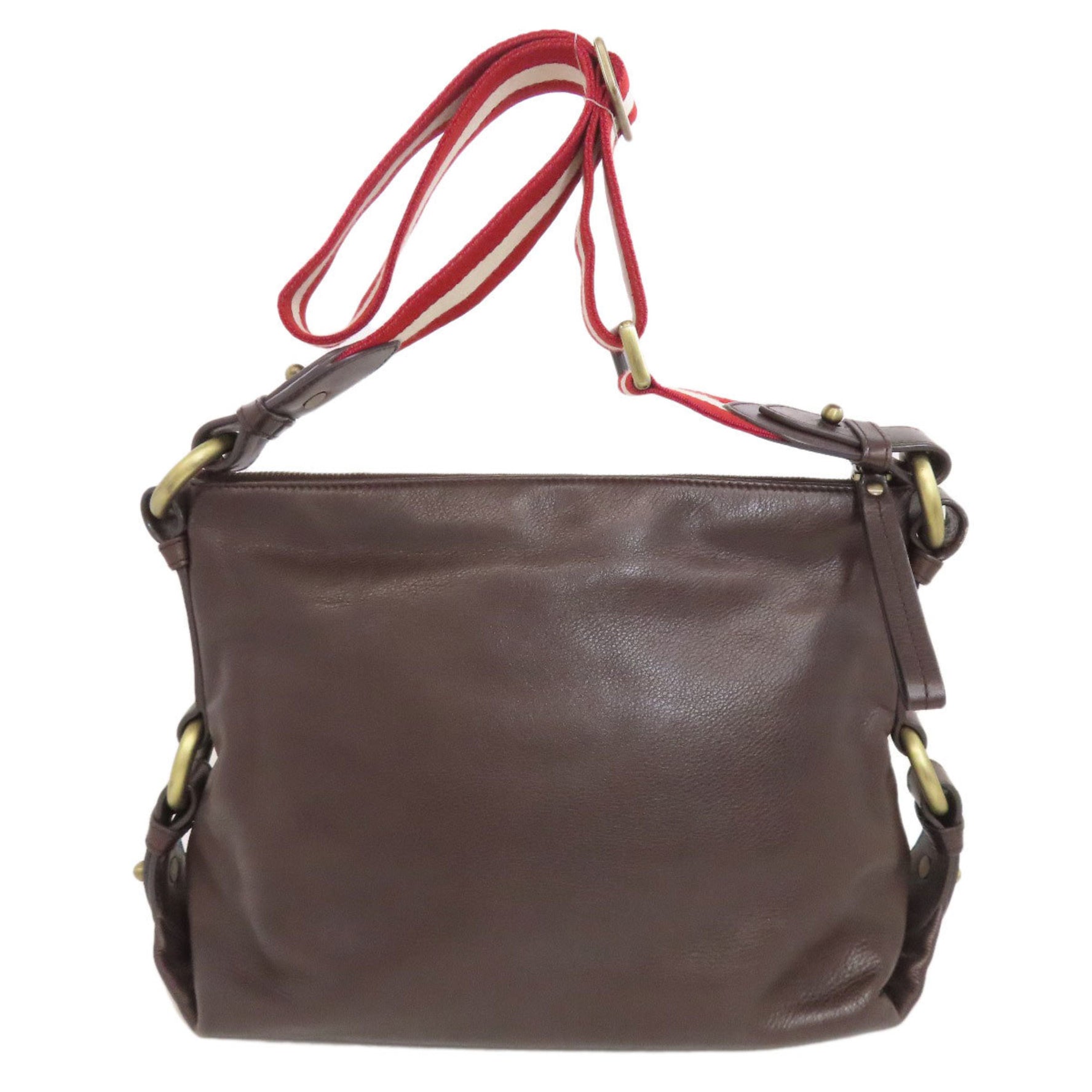 BALLY Design Shoulder Bag Leather