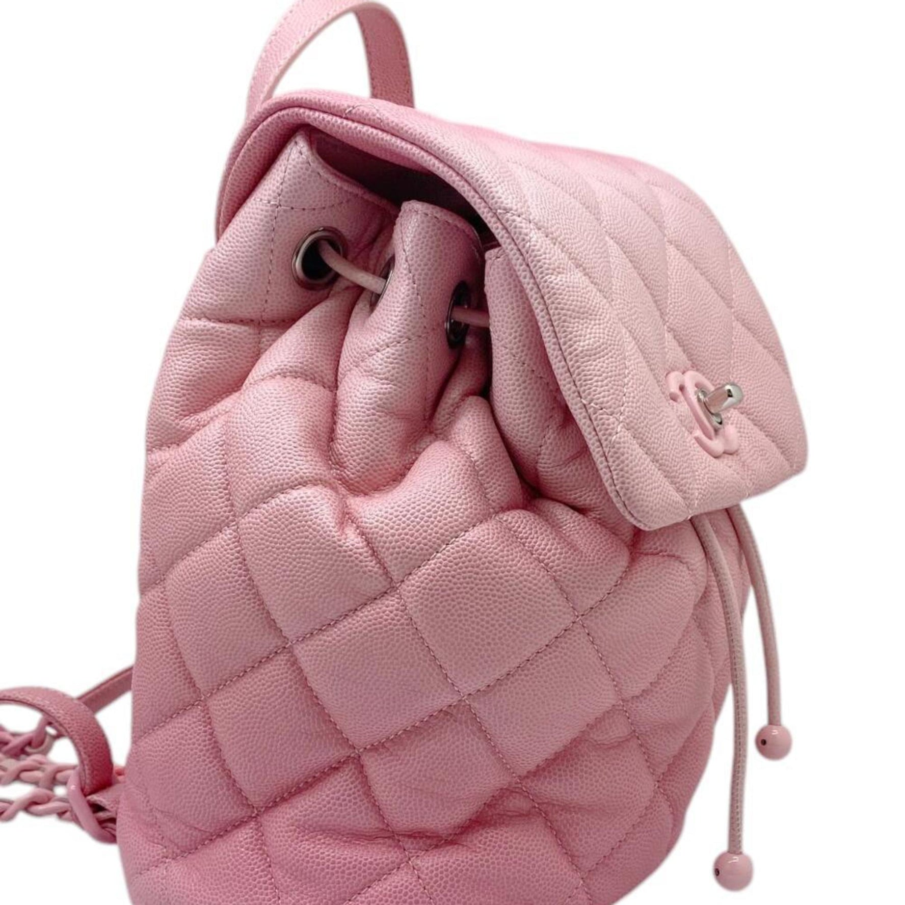 CHANEL Chanel Matelasse Plastic Chain Backpack Caviar Skin Pink Gradient Random Plate Women's