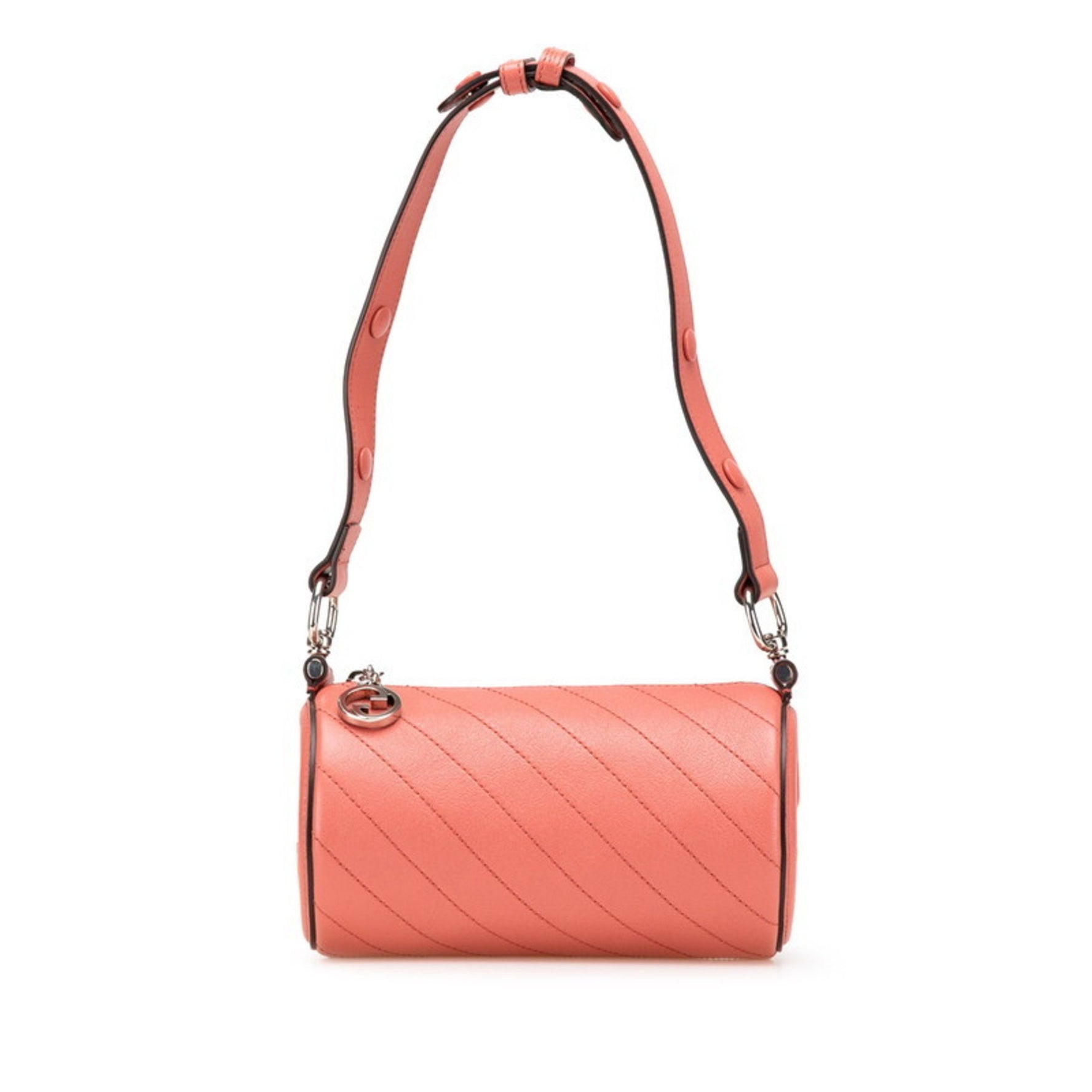 Gucci Blondie Shoulder Bag Pink Leather Women's GUCCI
