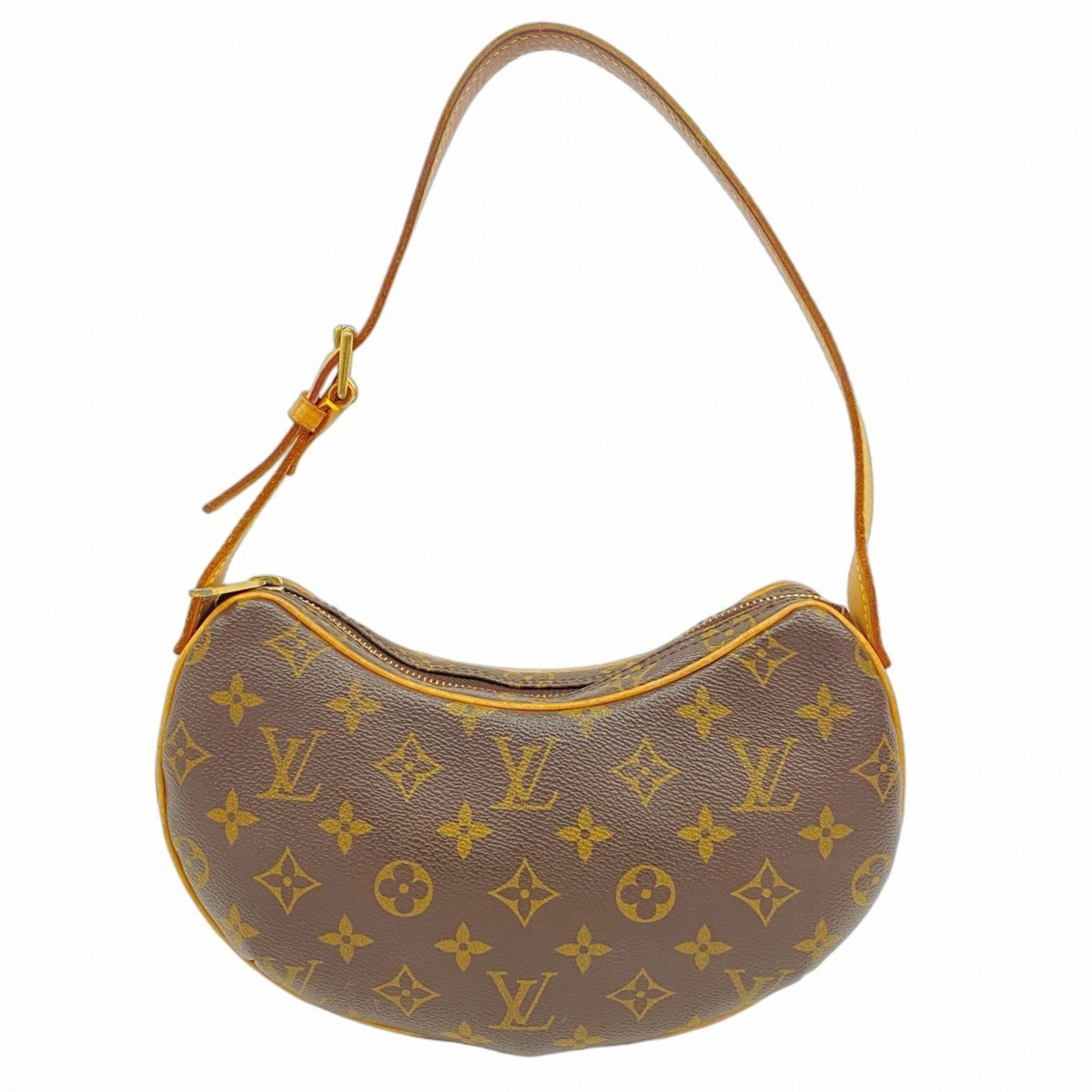 Louis Vuitton Monogram Pochette Croissant Shoulder Bag M51510 Brown Women's