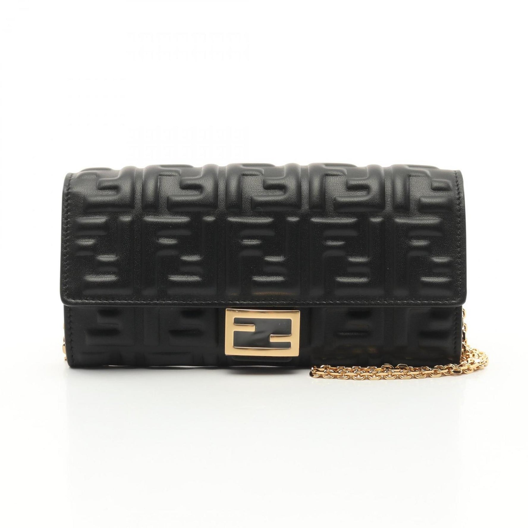 FENDI FF Shoulder Bag Leather
