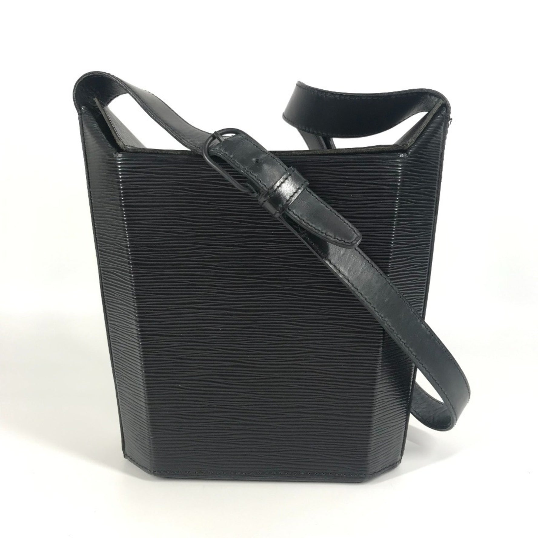 LOUIS VUITTON Epi Leather Bucket Shoulder Bag in Black, Leather