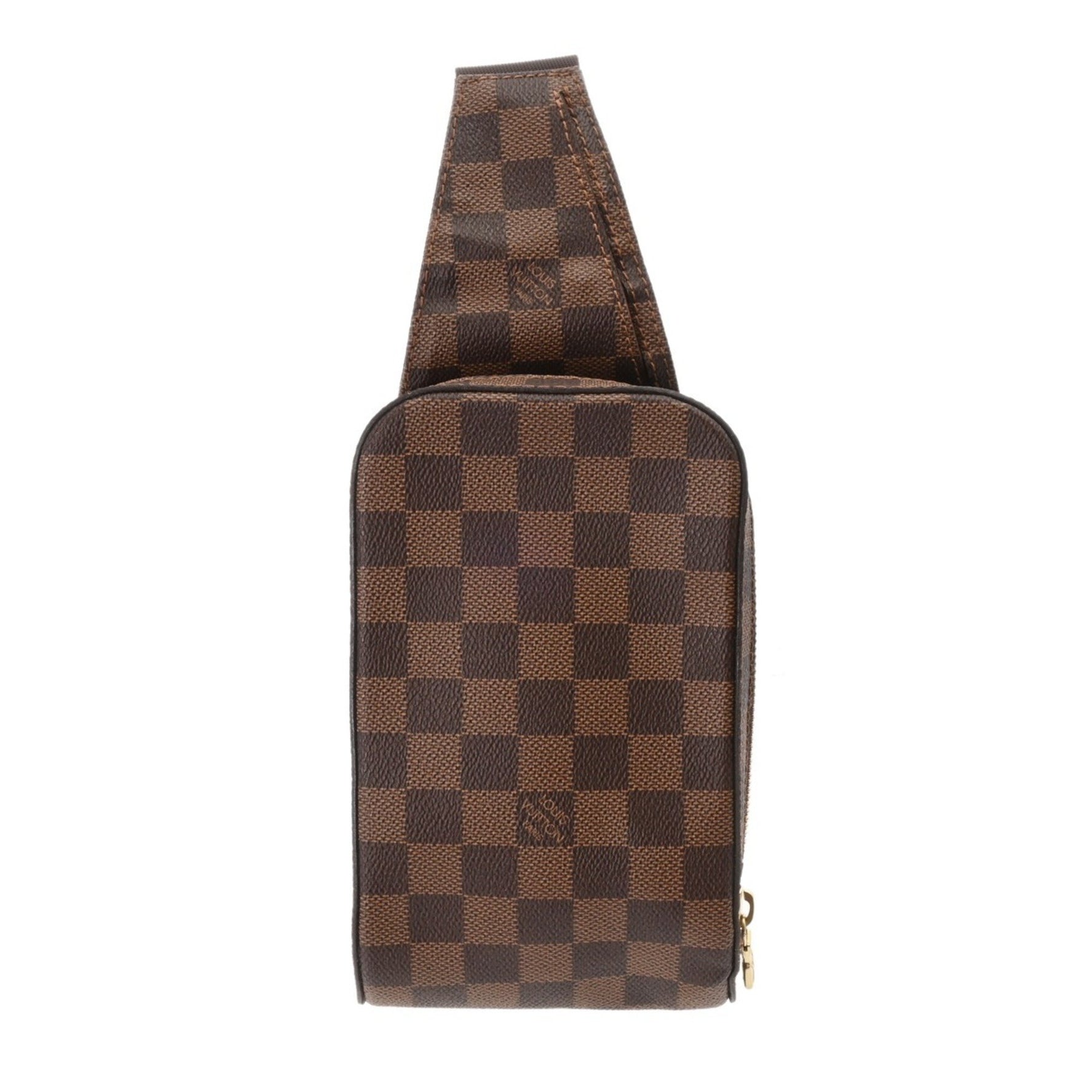 Louis Vuitton Damier Geronimos Late Model Brown Canvas Body Bag
