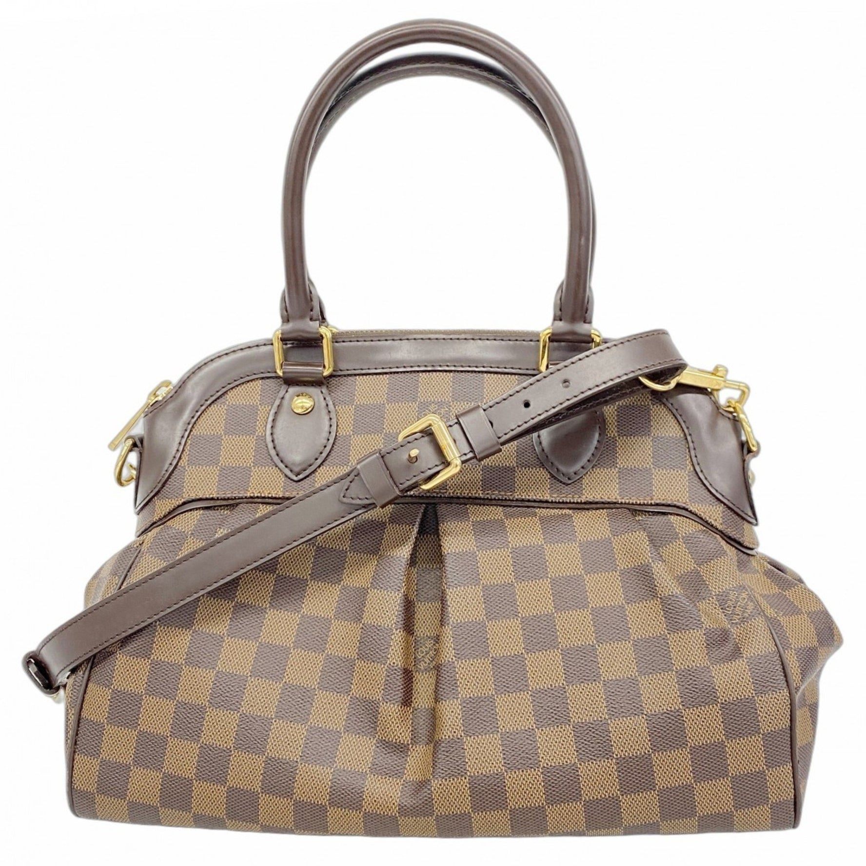 Louis Vuitton Damier Trevi PM Handbag N51997 Ebene for Women