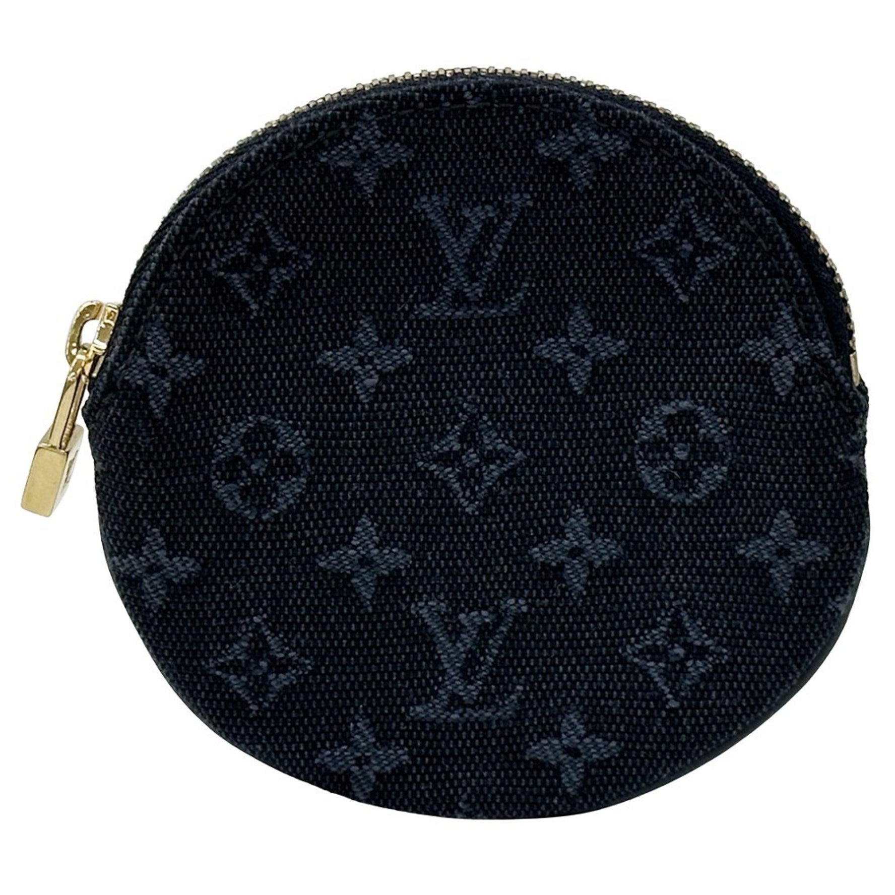 Louis Vuitton Pouch Monogram Mini Men's Canvas Portemonnay Long TST Blue Navy Padlock Motif