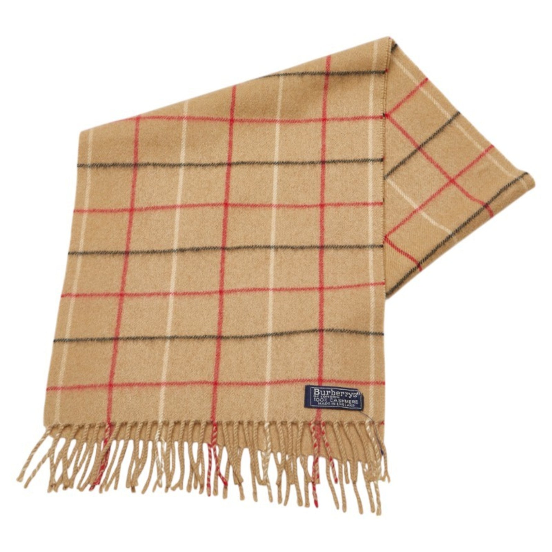 Burberry Nova Check Scarf Beige Multicolor Cashmere Women's BURBERRY