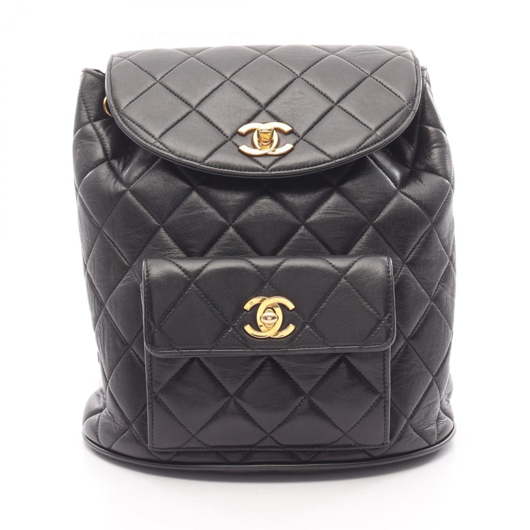 CHANEL Matelasse Backpack Bag in Lambskin Leather