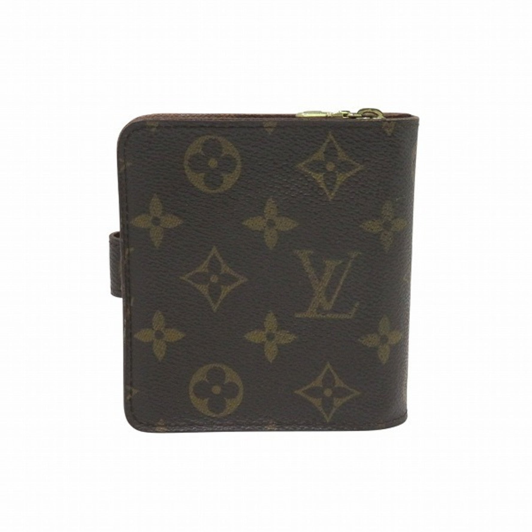 Louis Vuitton Monogram Compact Zip Bi-fold Wallet M61667 for Men and Women