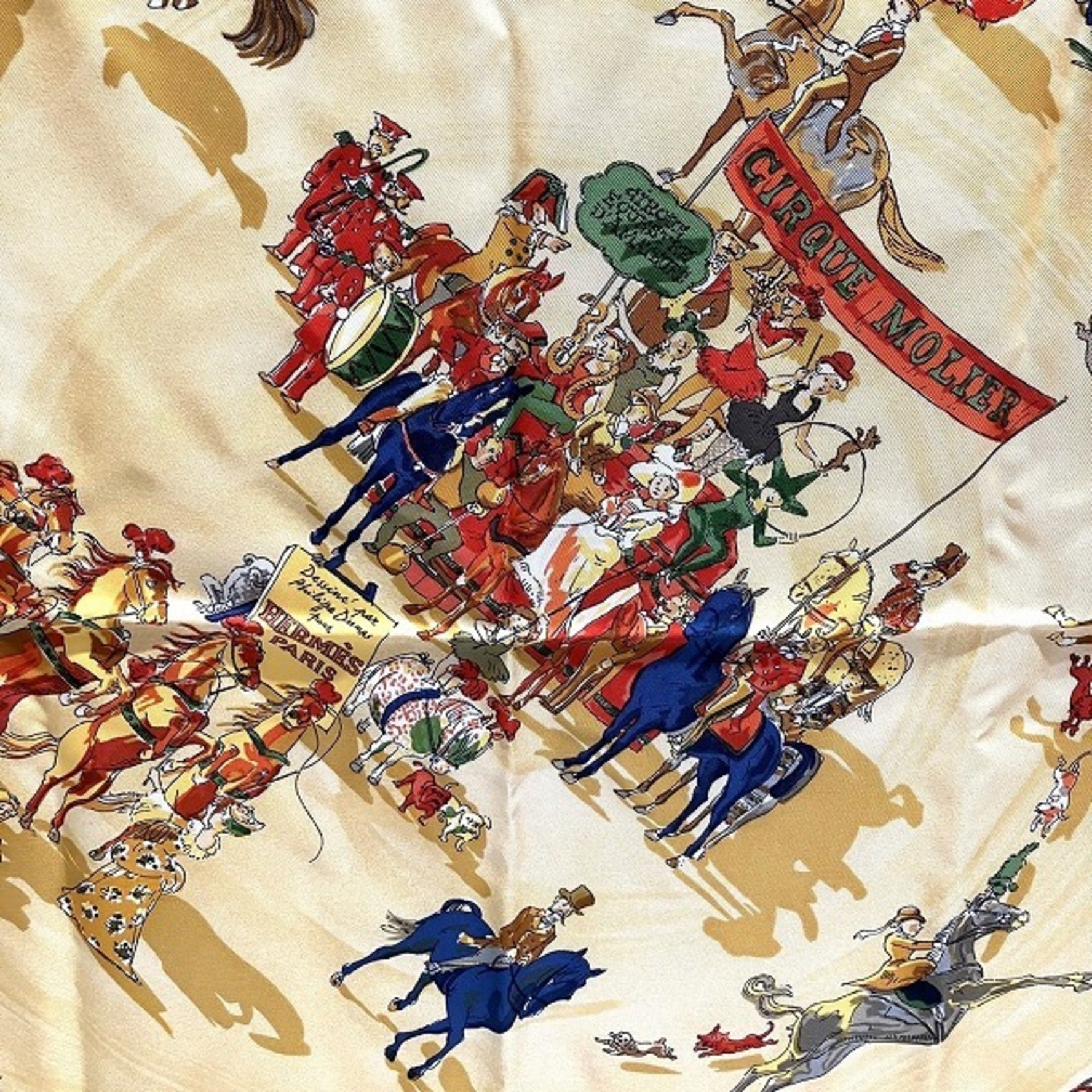Hermes Carré 90 Morie Circus Accessories Scarves and Mufflers