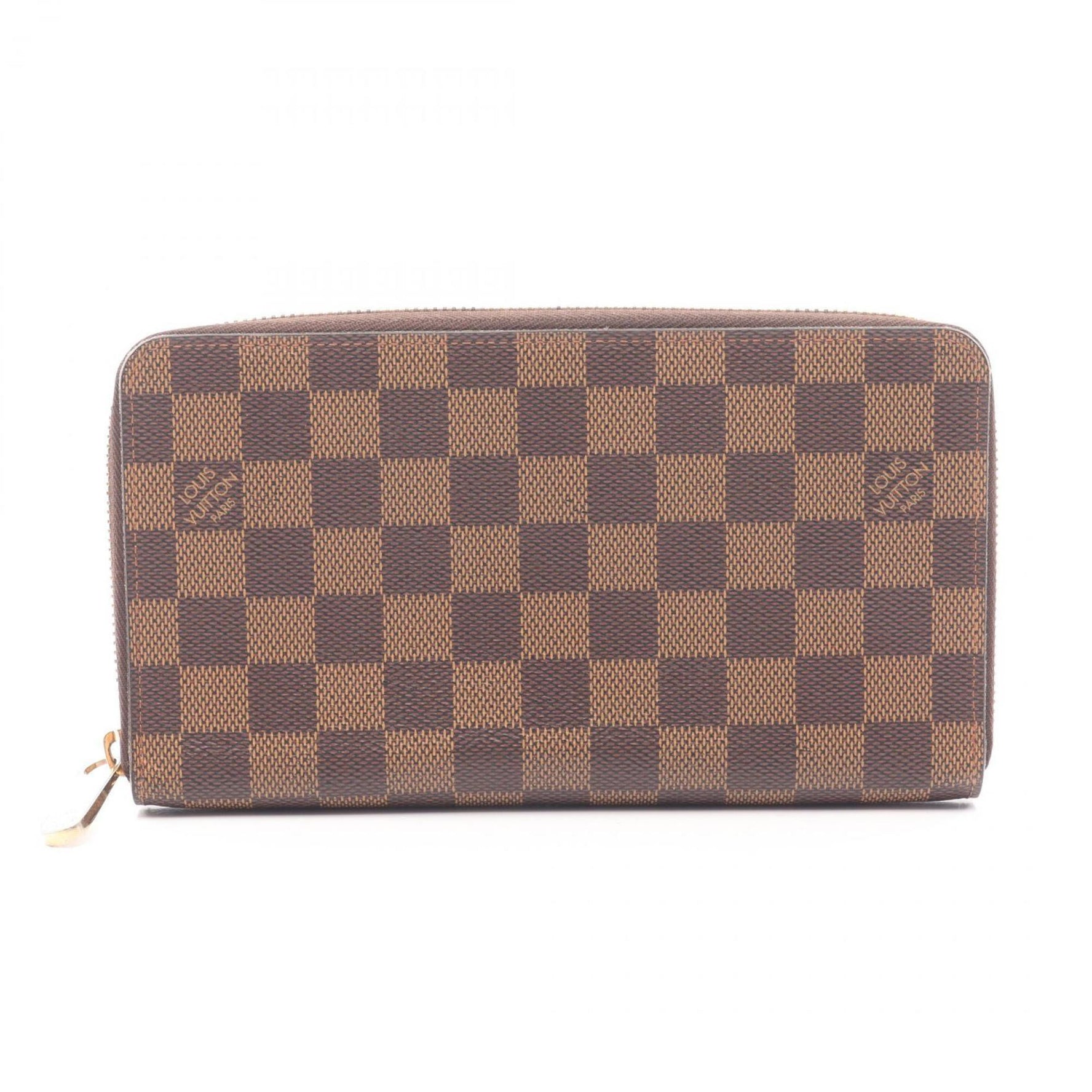 Louis Vuitton Zippy Organizer Round Long Wallet, Coated Canvas with Damier Print